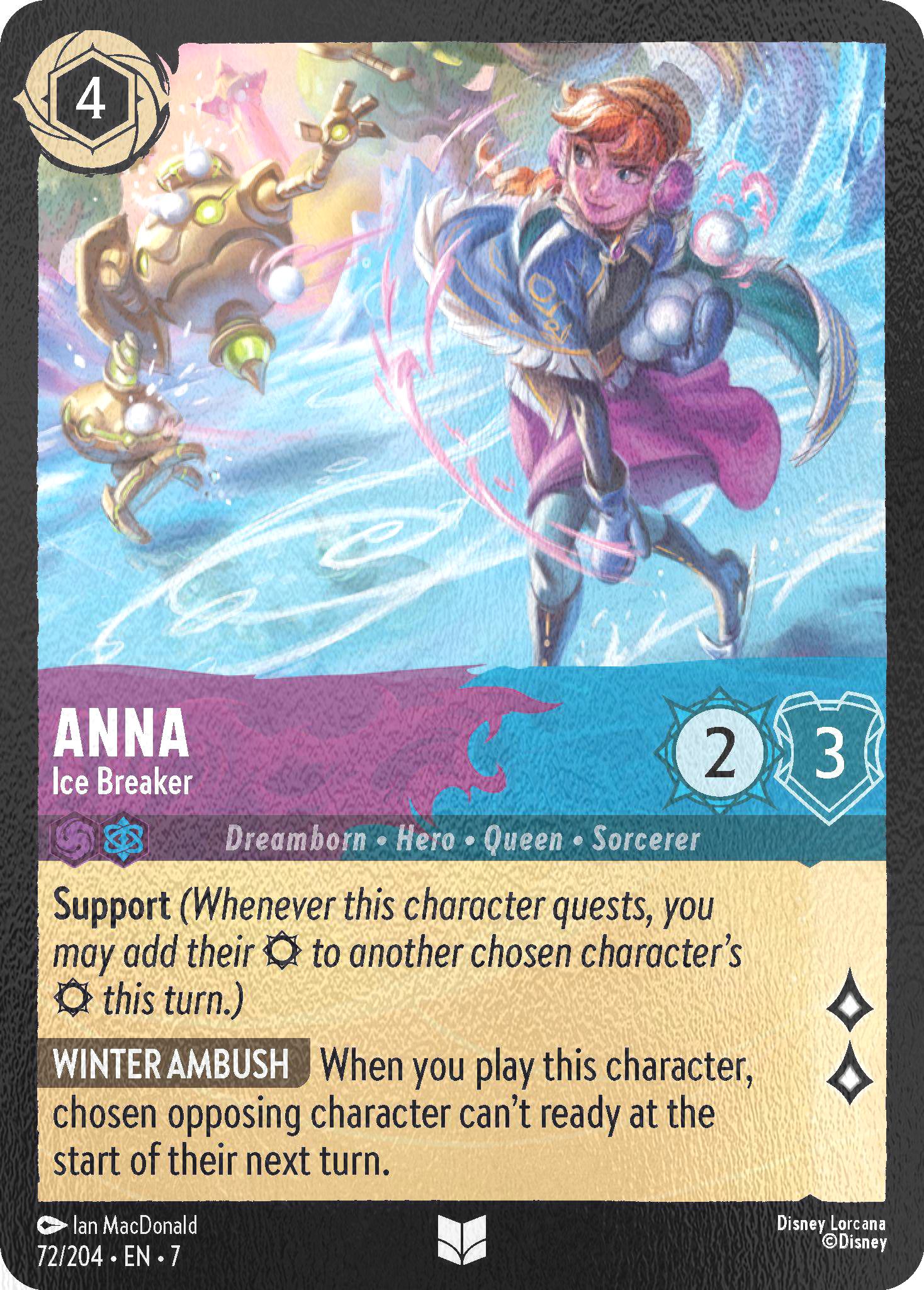 Island cold foil – Lorcana Anna - Ice Breaker - 72/204 [Archazia's Island] [Cold Foil]