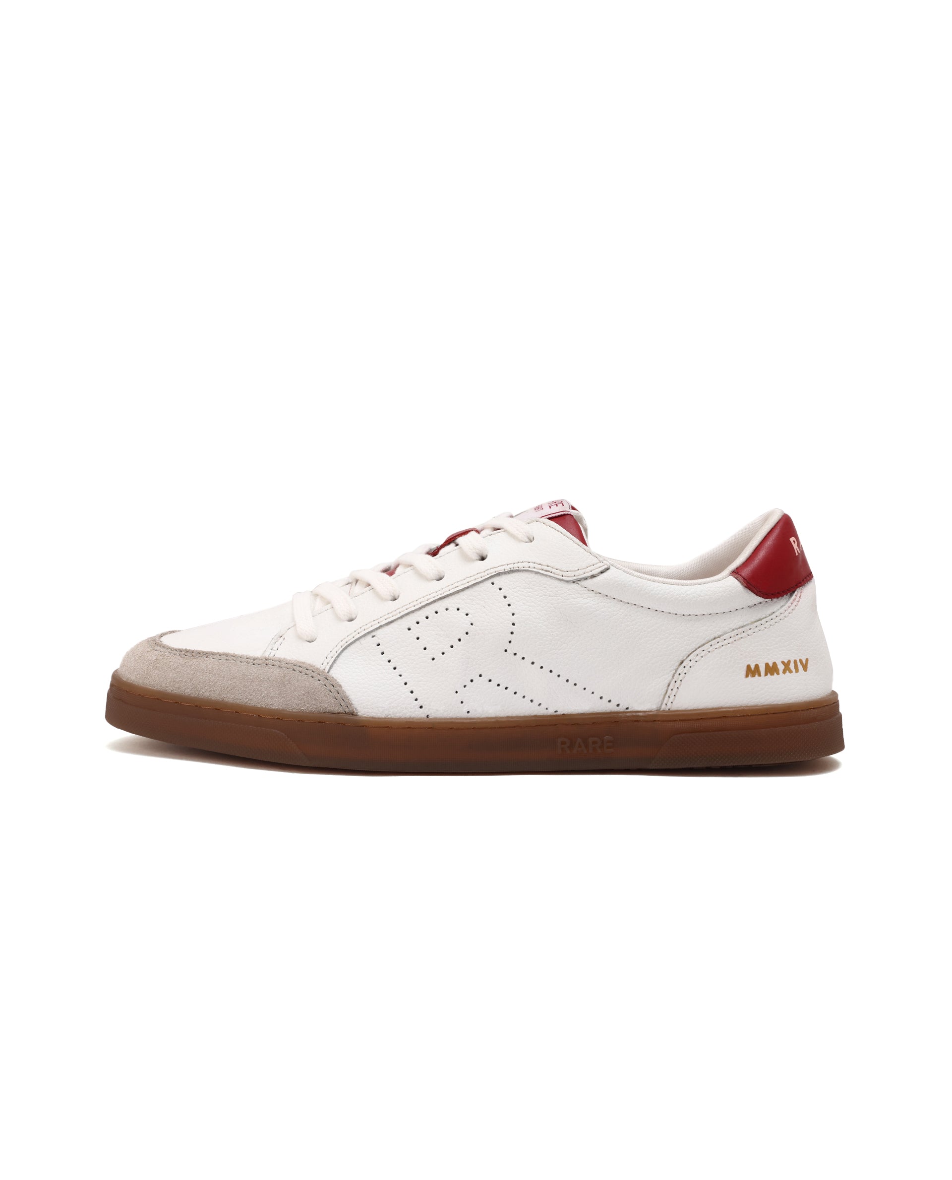 Rare Rabbit Mens Rocco Red Round Toe Low Top Perforated Lace-Up Sneaker Shoes - view 6