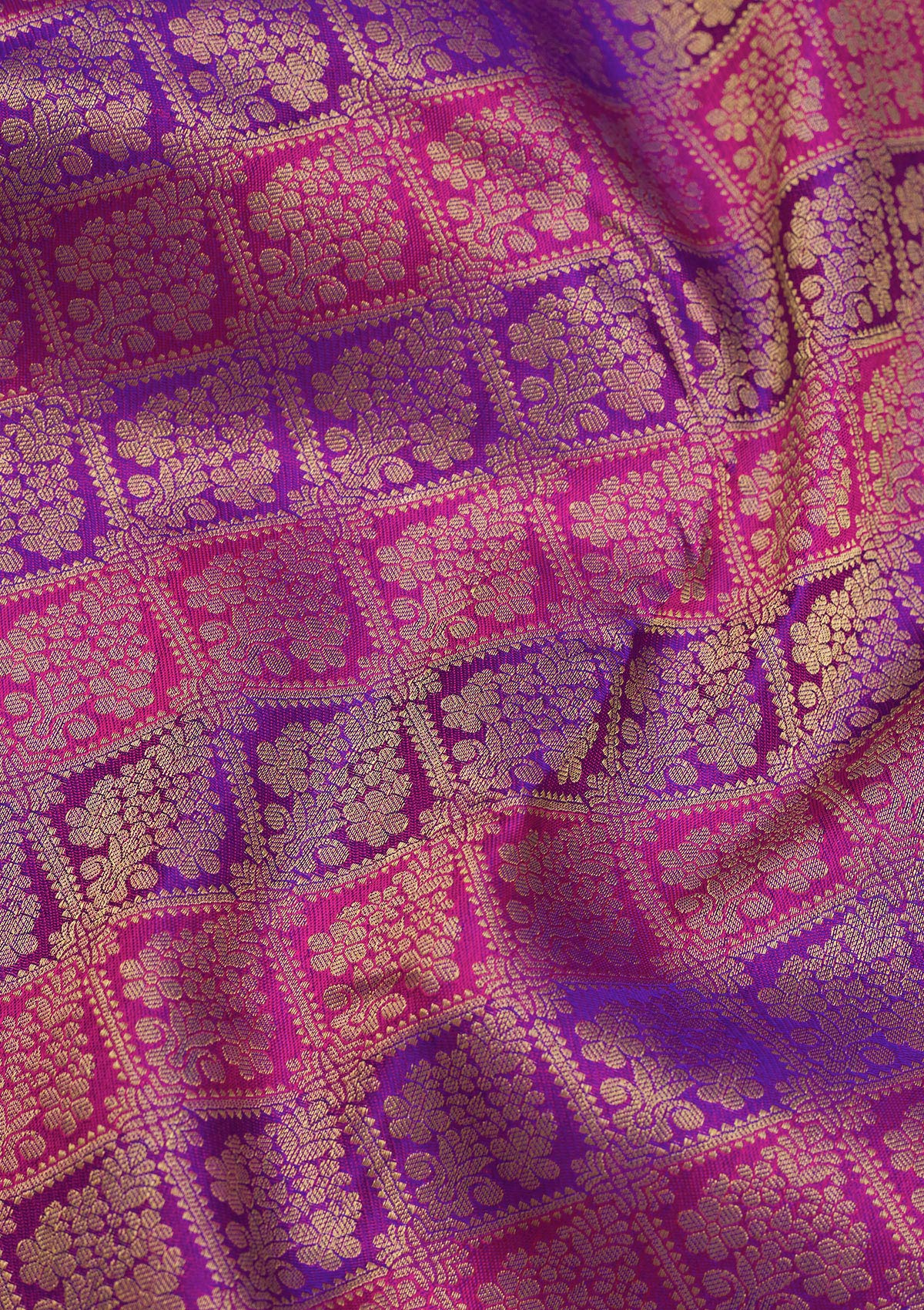 Koskii Purple Zariwork Pure Silk Saree – Women's - view 2