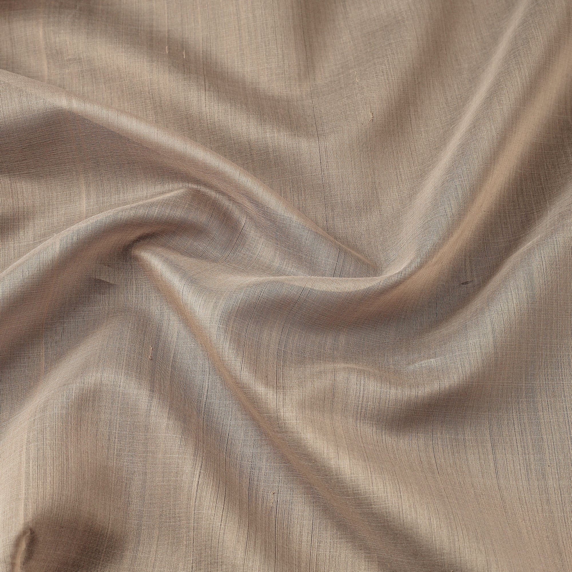 ITOKRI CRAFTS INITIATIVE Beige - Maheshwari Silk Cotton Handloom Fabric - view 2