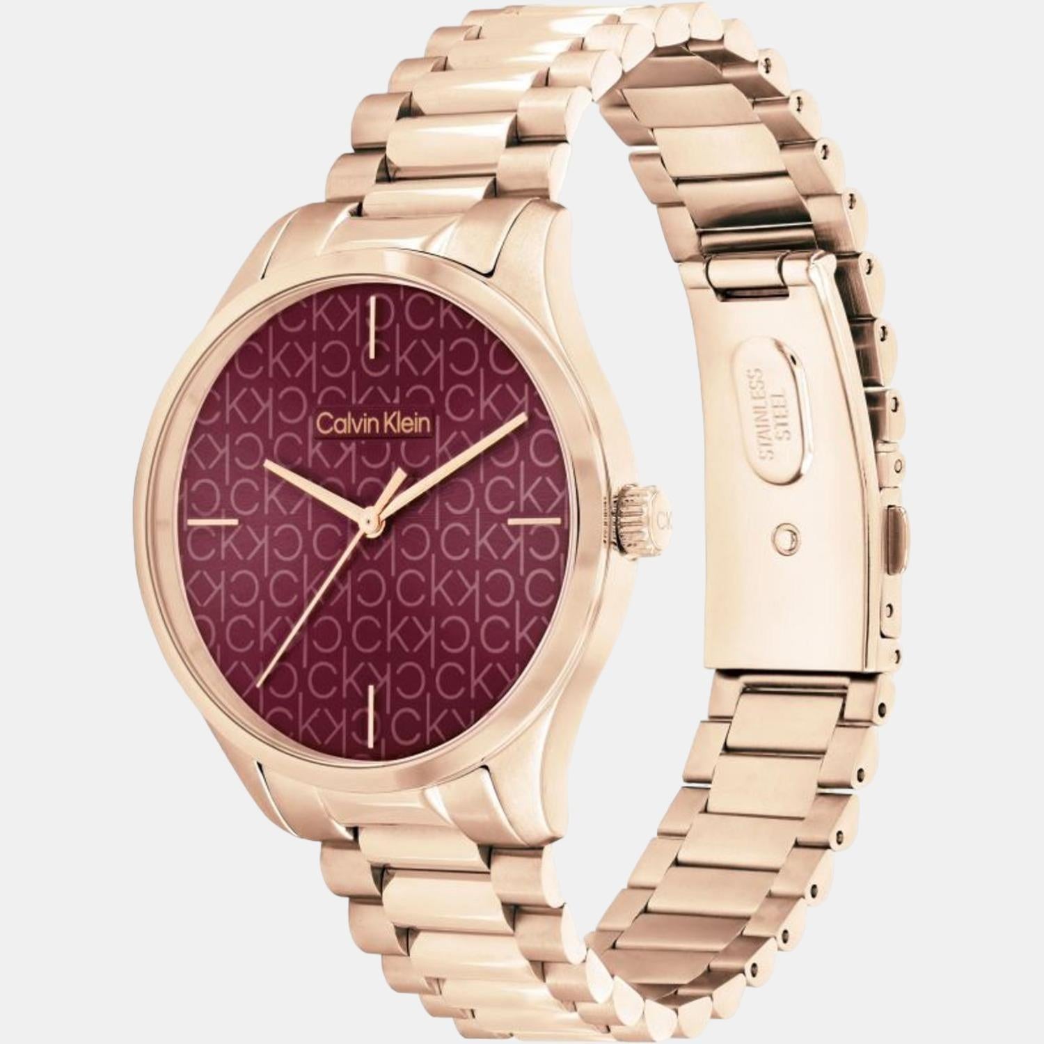 Calvin Klein Ck Iconic Unisex Quartz Brown Dial Analog Stainless Steel Watch 25200169 - view 3