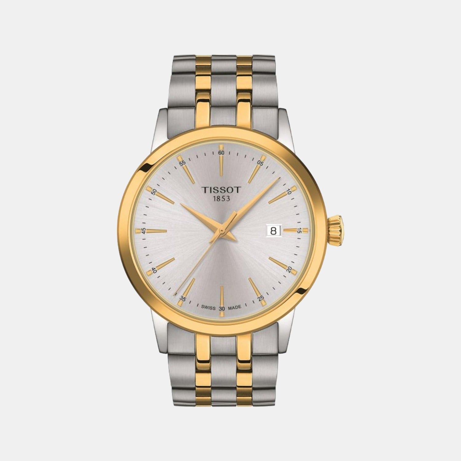 Tissot Classic Dream Men Quartz Silver Dial Analog Stainless Steel Watch T1294102203100