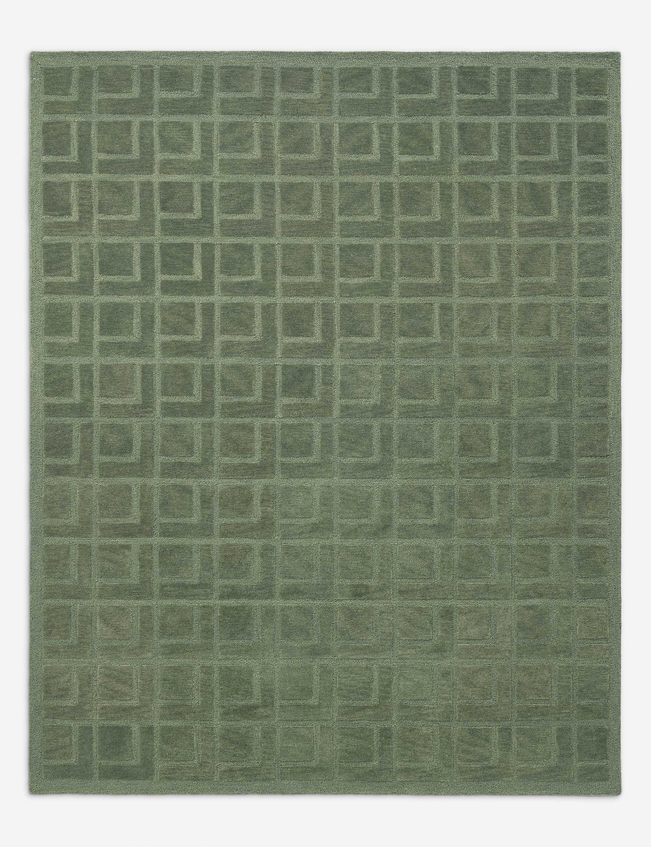 Lulu and Georgia Jarah Hand-Tufted Wool Rug – Green