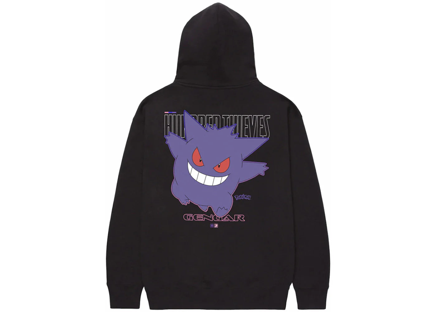 100 Thieves x Pokémon Gengar Hoodie Washed Black - view 2