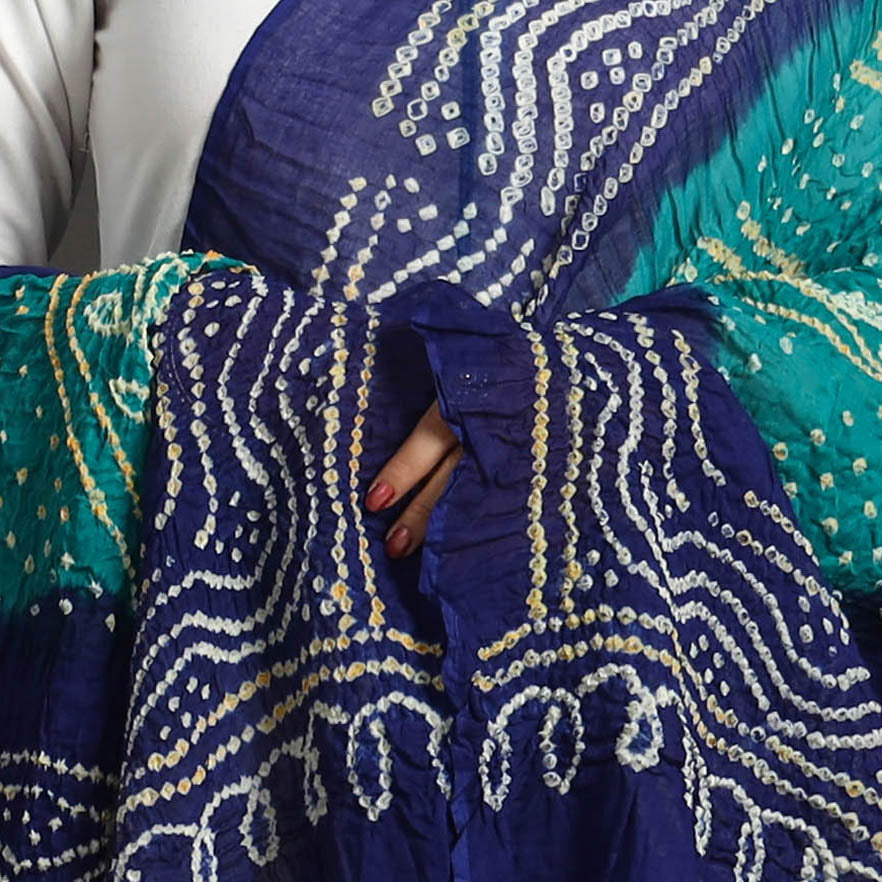 KACHCHH JI CHHAAP Kutch Tie-Dye Cotton Bandhani Dupatta 17 - view 4