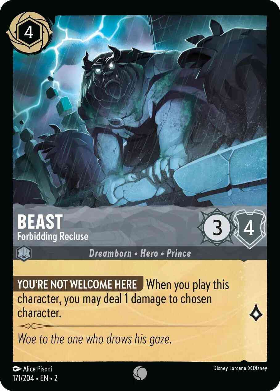 Lorcana Beast - Forbidding Recluse - 171/204 [Rise Of The Floodborn] [Non-Foil]