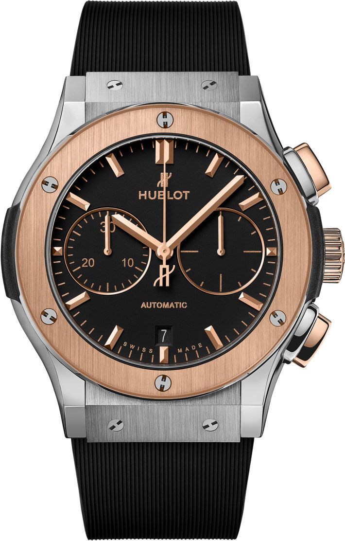 Hublot Classic Fusion Chronograph Titanium King Gold Black Dial Men 45mm - view 3