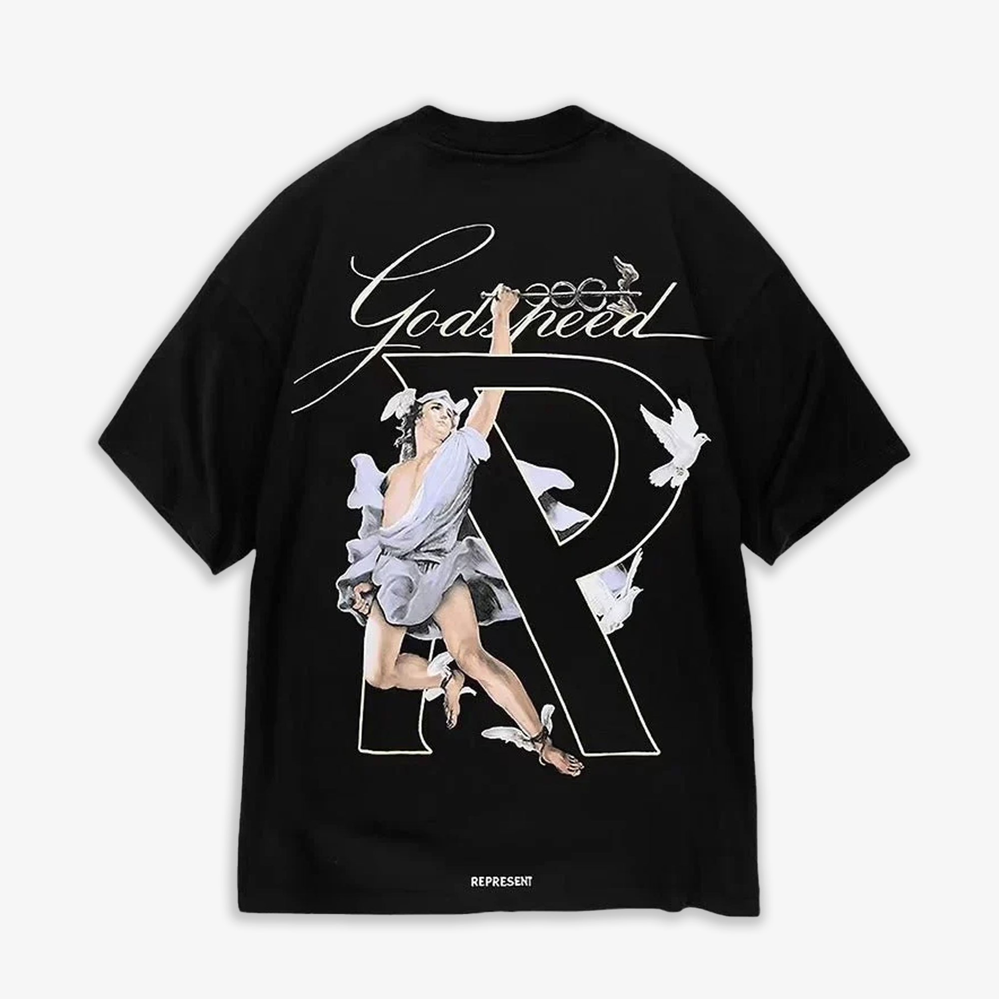 Represent | Hermes T-shirt { Jet Black - view 5