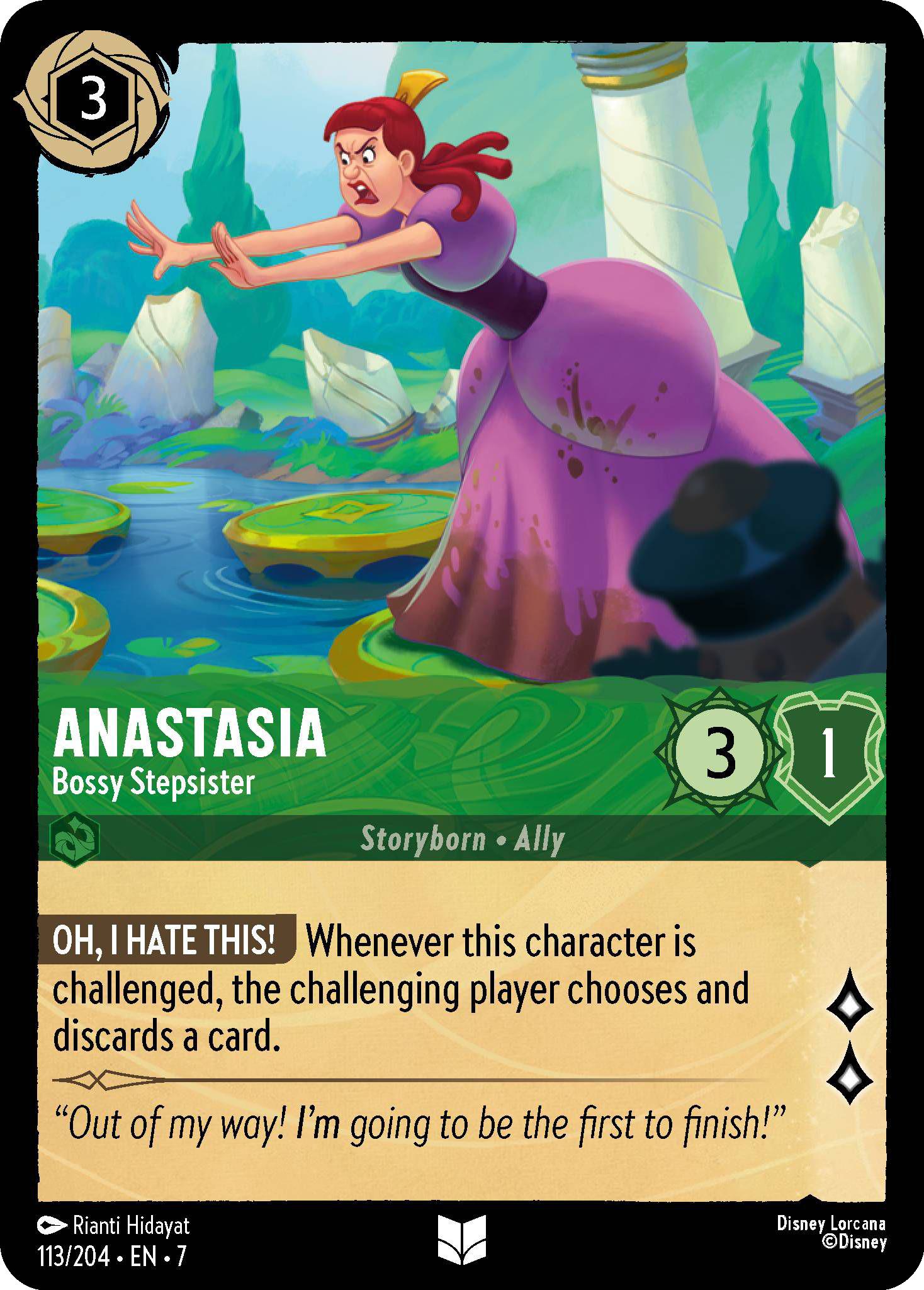 Lorcana Anastasia - Bossy Stepsister - 113/204 [Archazia's Island] [Non-Foil]