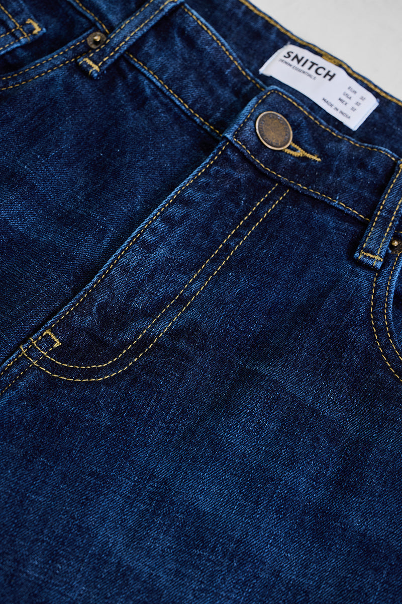 SNITCH Navy Bootcut Jeans - view 2