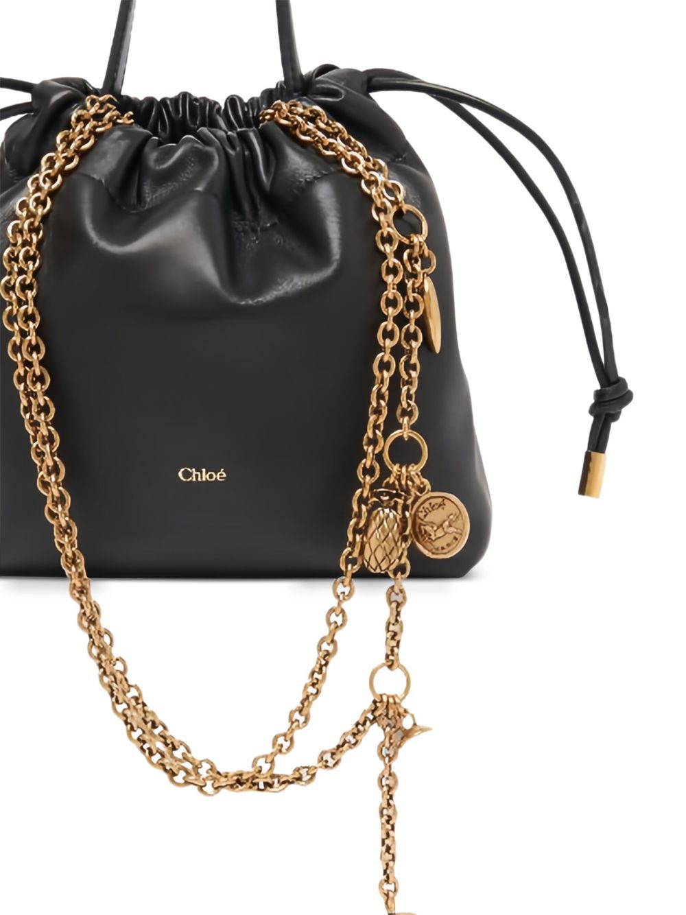 Chloé Chloe Penelope Drawstring Bag – 100% Lamb Leather - view 2