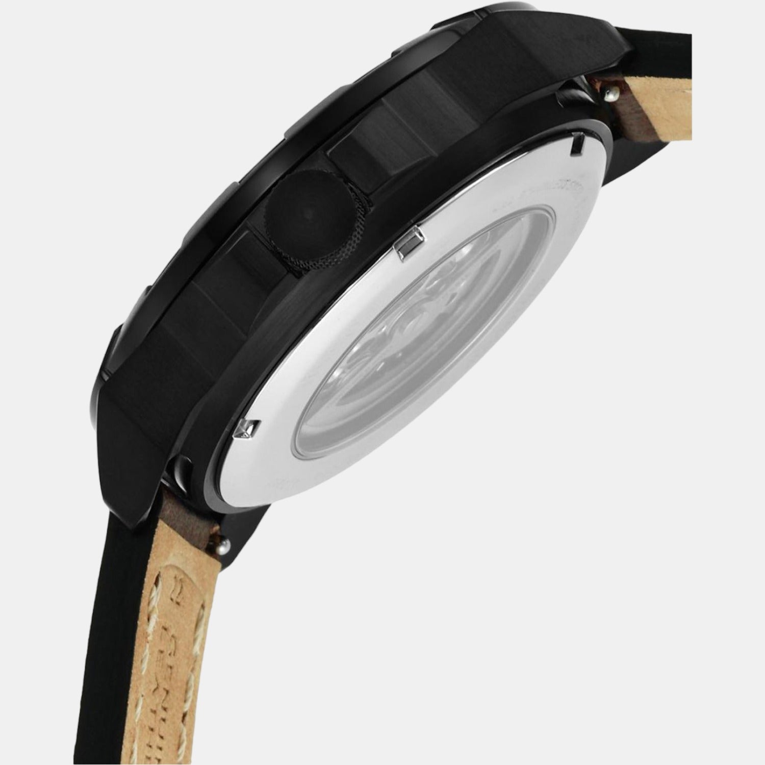 Fossil Bronson Men Automatic Black Dial Analog Leather Watch ME3219 - view 4