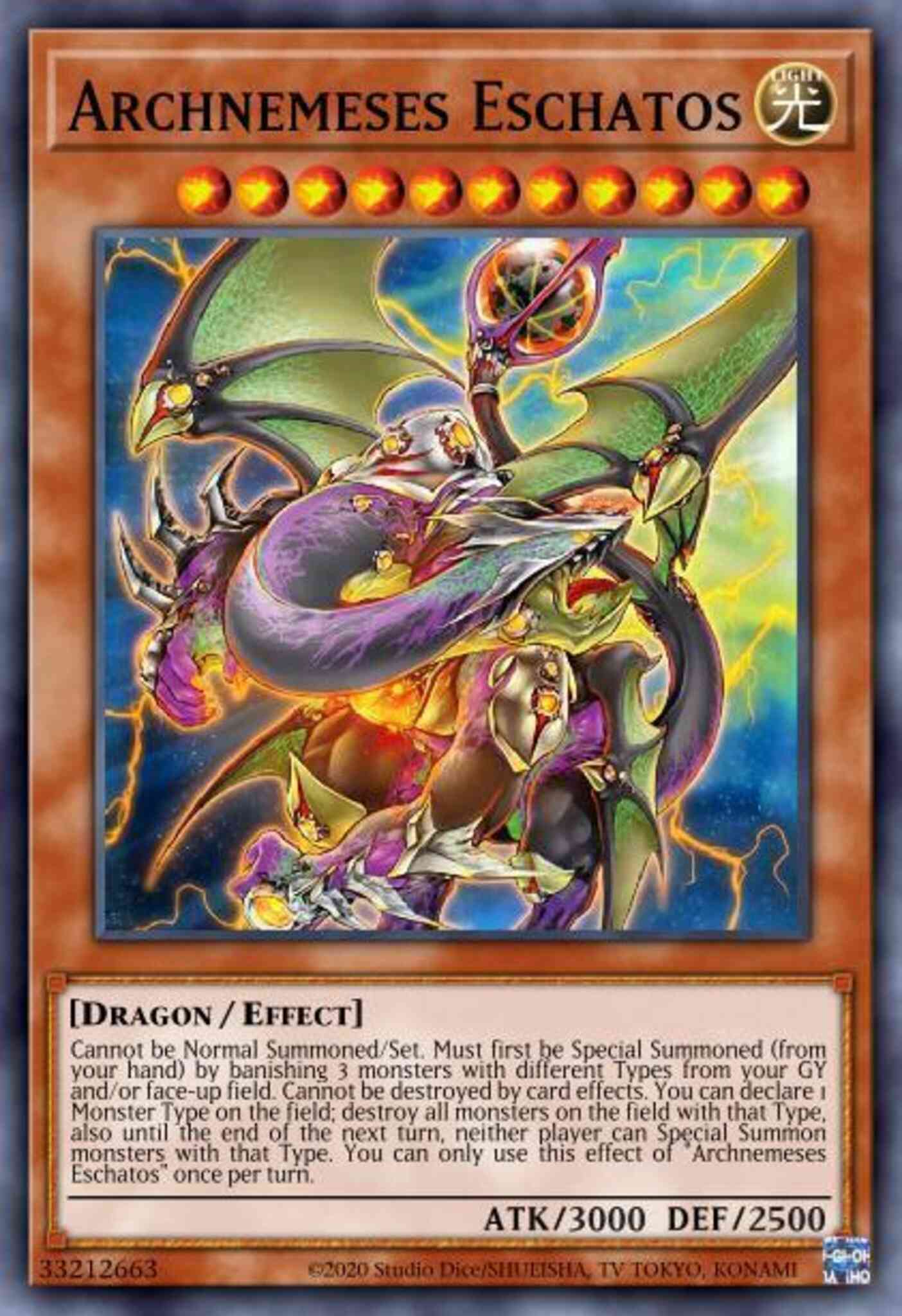Yu-Gi-Oh! Archnemeses Eschatos - ETCO-EN009 - Ultra Rare - 1st Edition