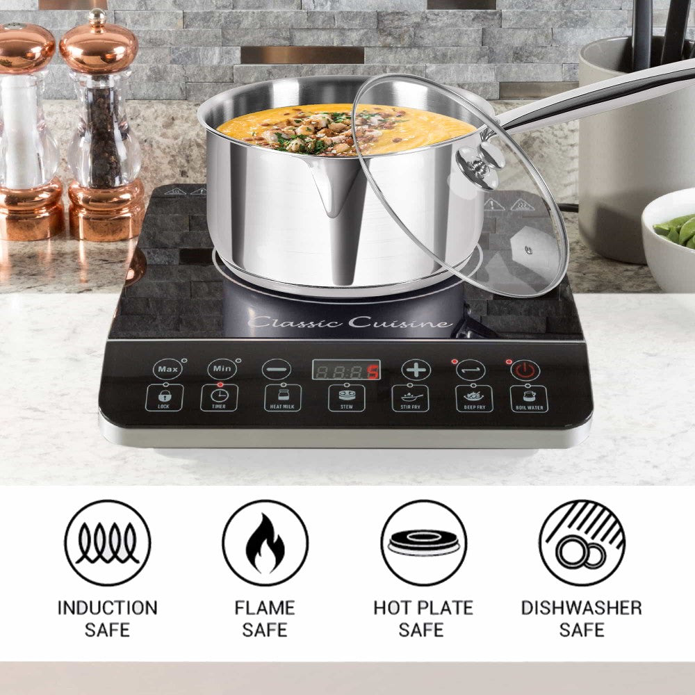 Sauce Pan With Lid - Triply (Milton Procook) – Steel