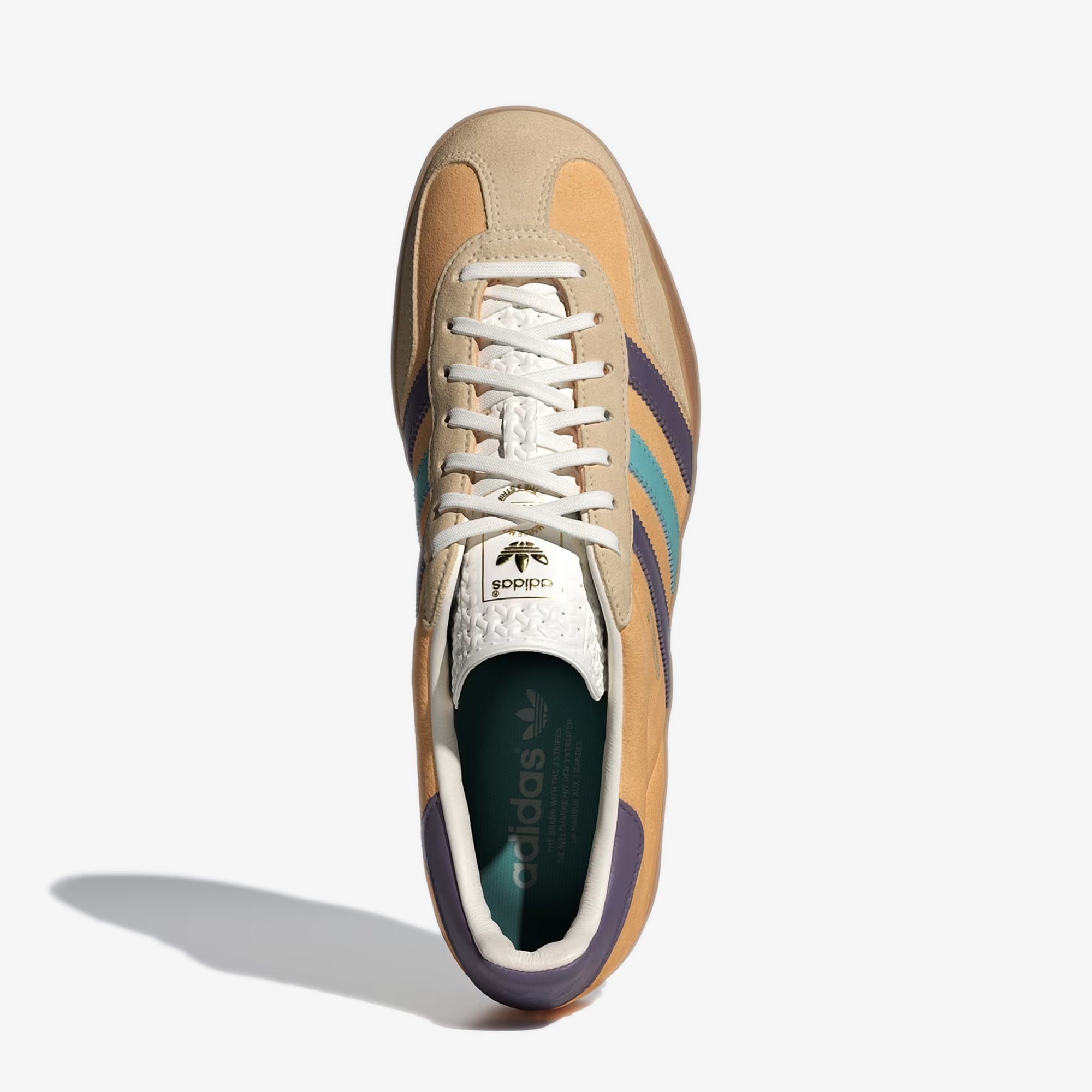 Adidas Originals | GAZELLE INDOOR { GLOW ORANGE/VIOLET/OFF WHITE - view 2