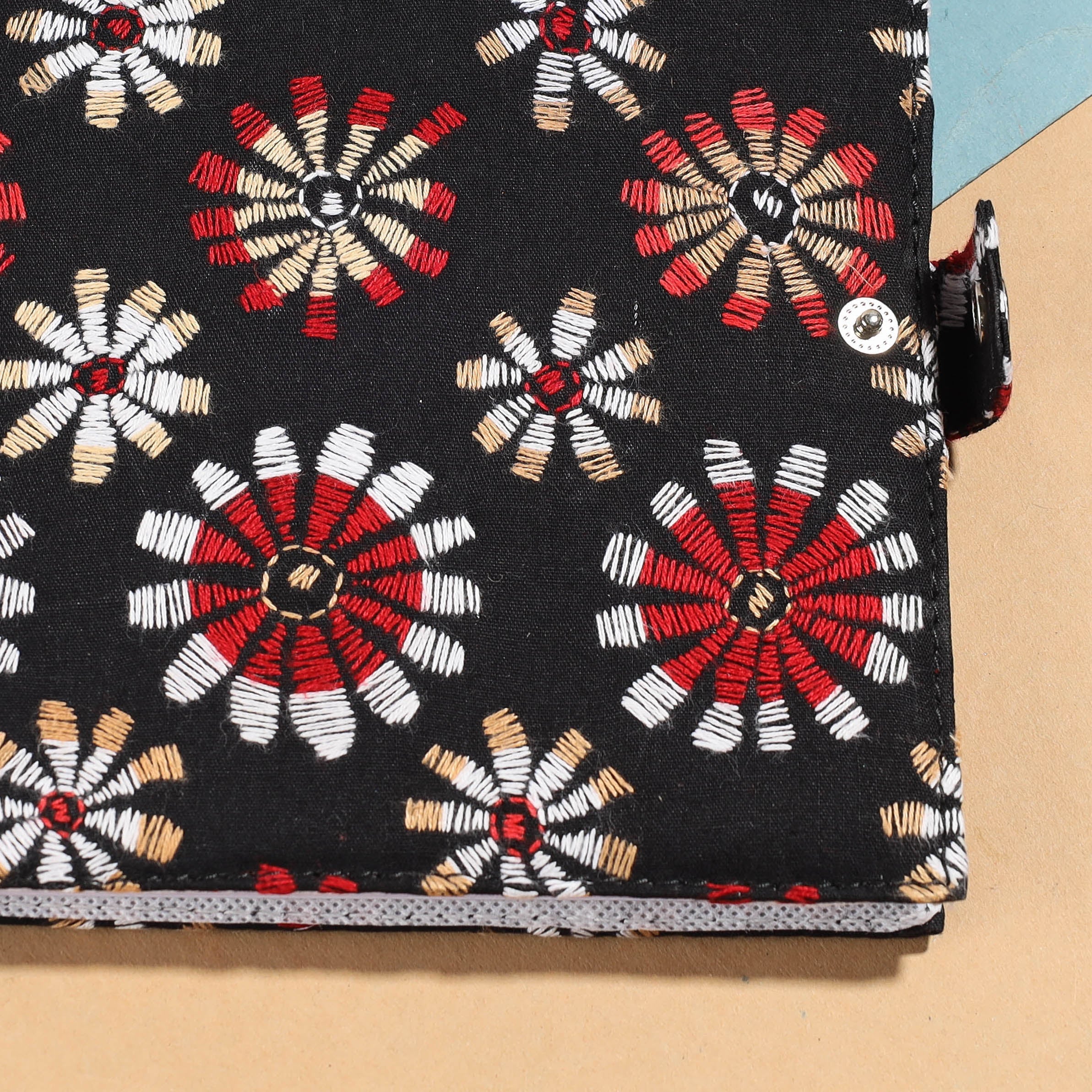 ASALKAAR Bengal Kantha Work Handcrafted Notepad (7 x 6 in) - view 2
