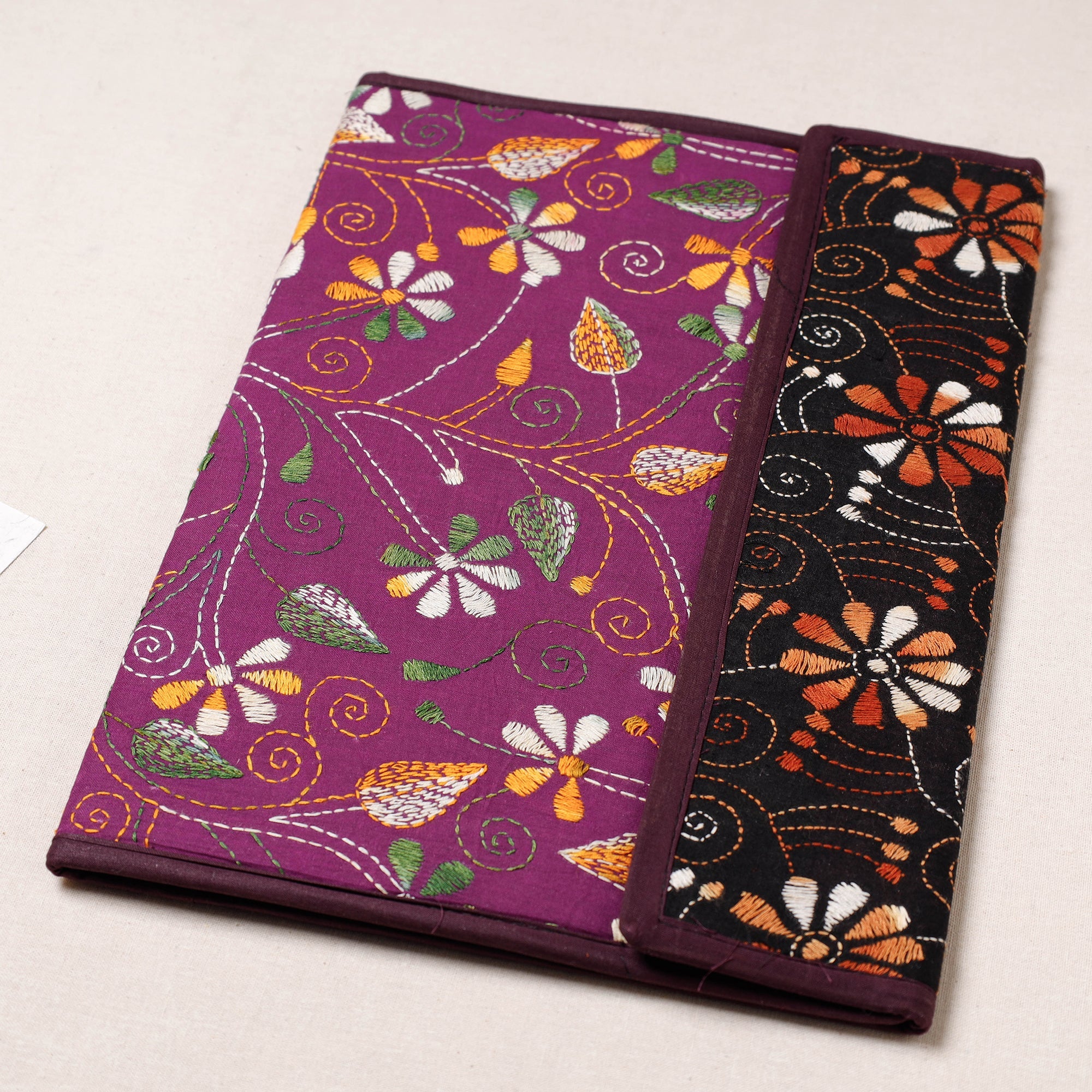ASALKAAR Bengal Kantha Work Handcrafted File Folder - view 2