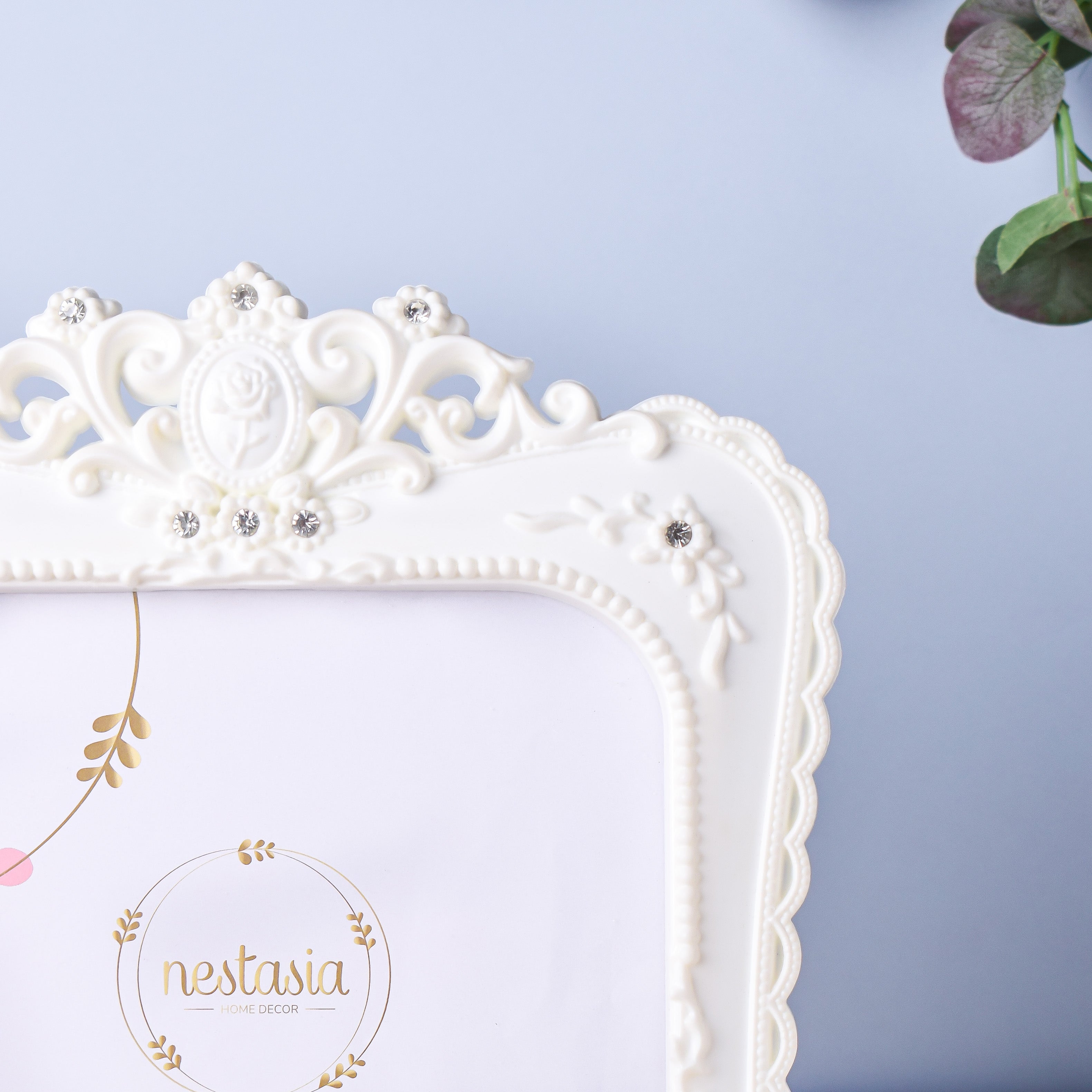 Nestasia Crowned White Large Photo Frame - view 3
