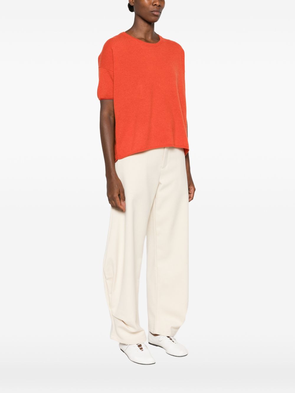 CT PLAGE Sweaters ORANGE – 100% Cashmere - view 3