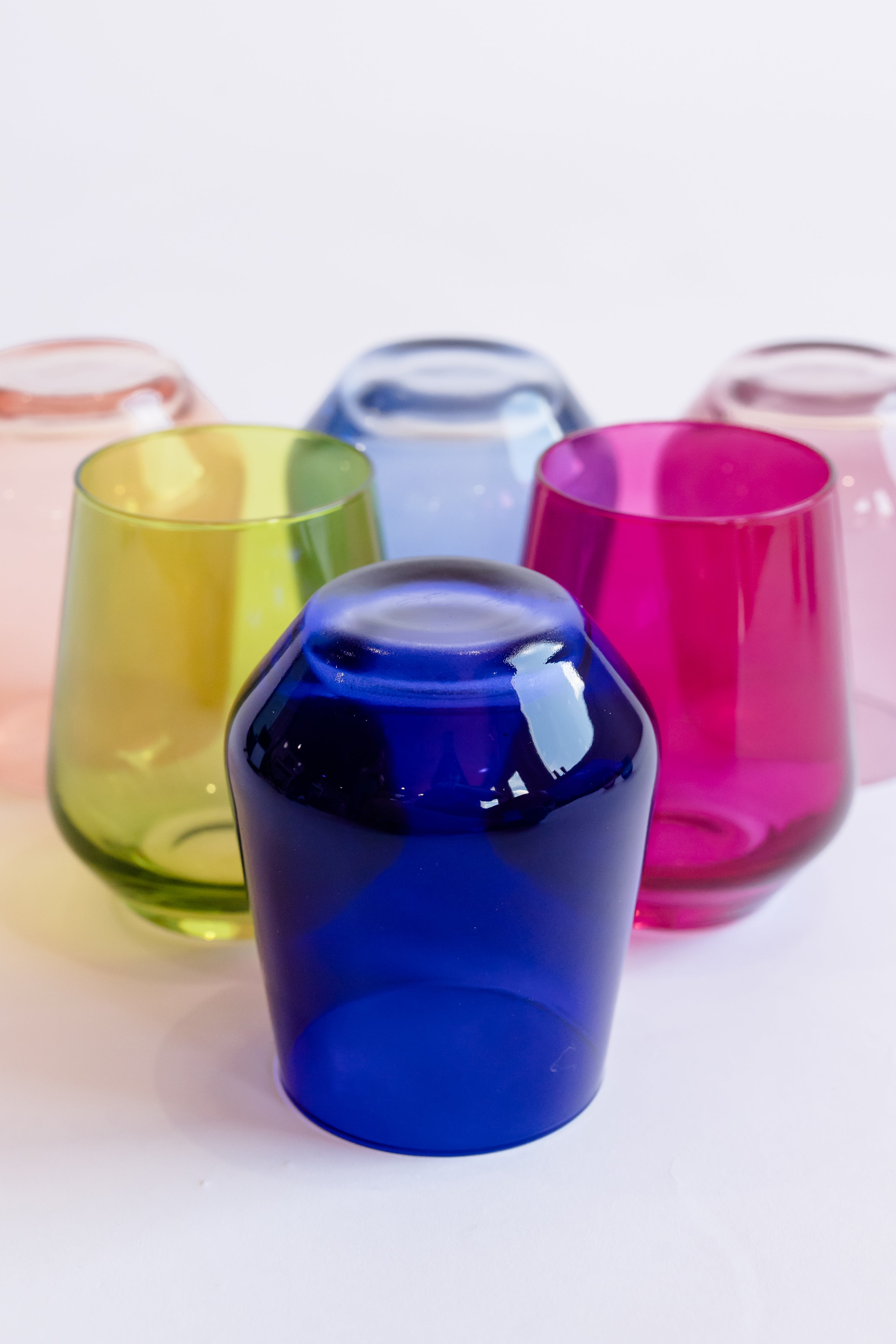 Estelle Colored Glass Estelle Colored Wine Stemless - Set of 6 {Mystery Box} - view 3