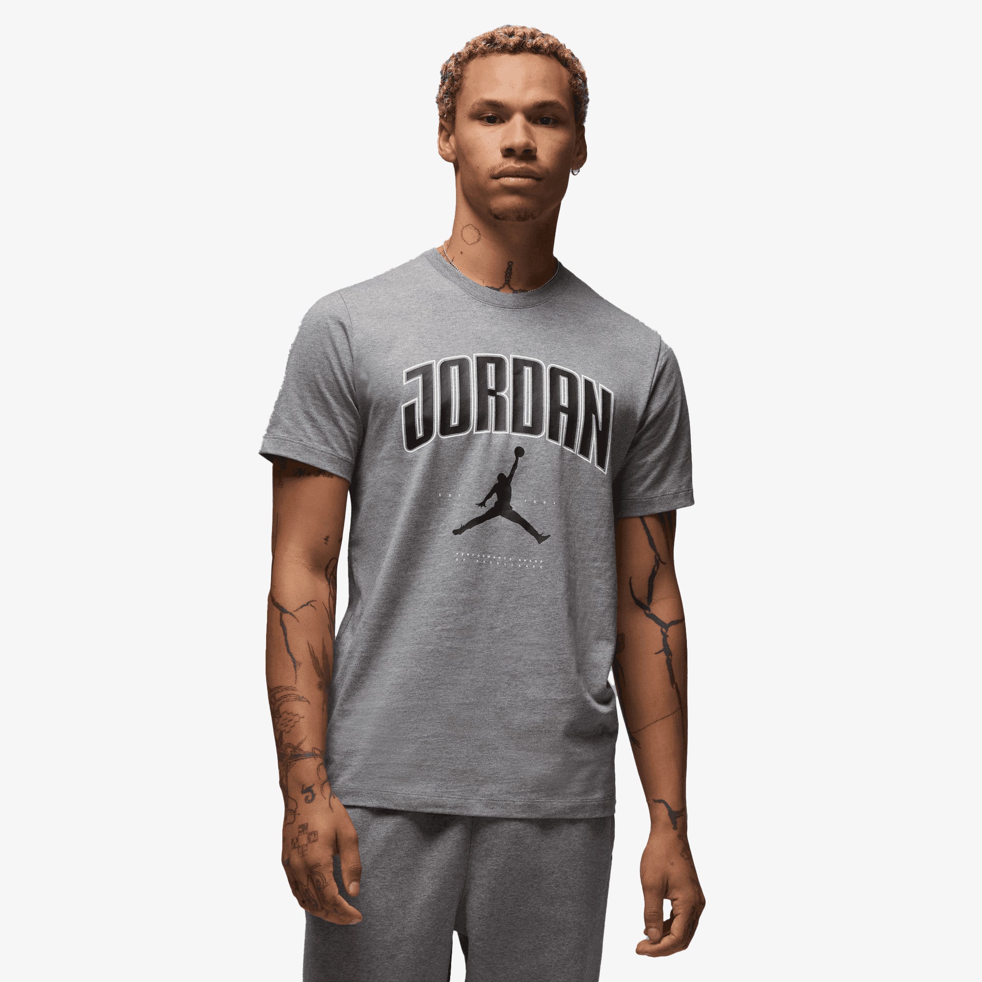 T-shirt carbon heather – Jordan | JORDAN T-SHIRT { CARBON HEATHER/BLACK/BLACK
