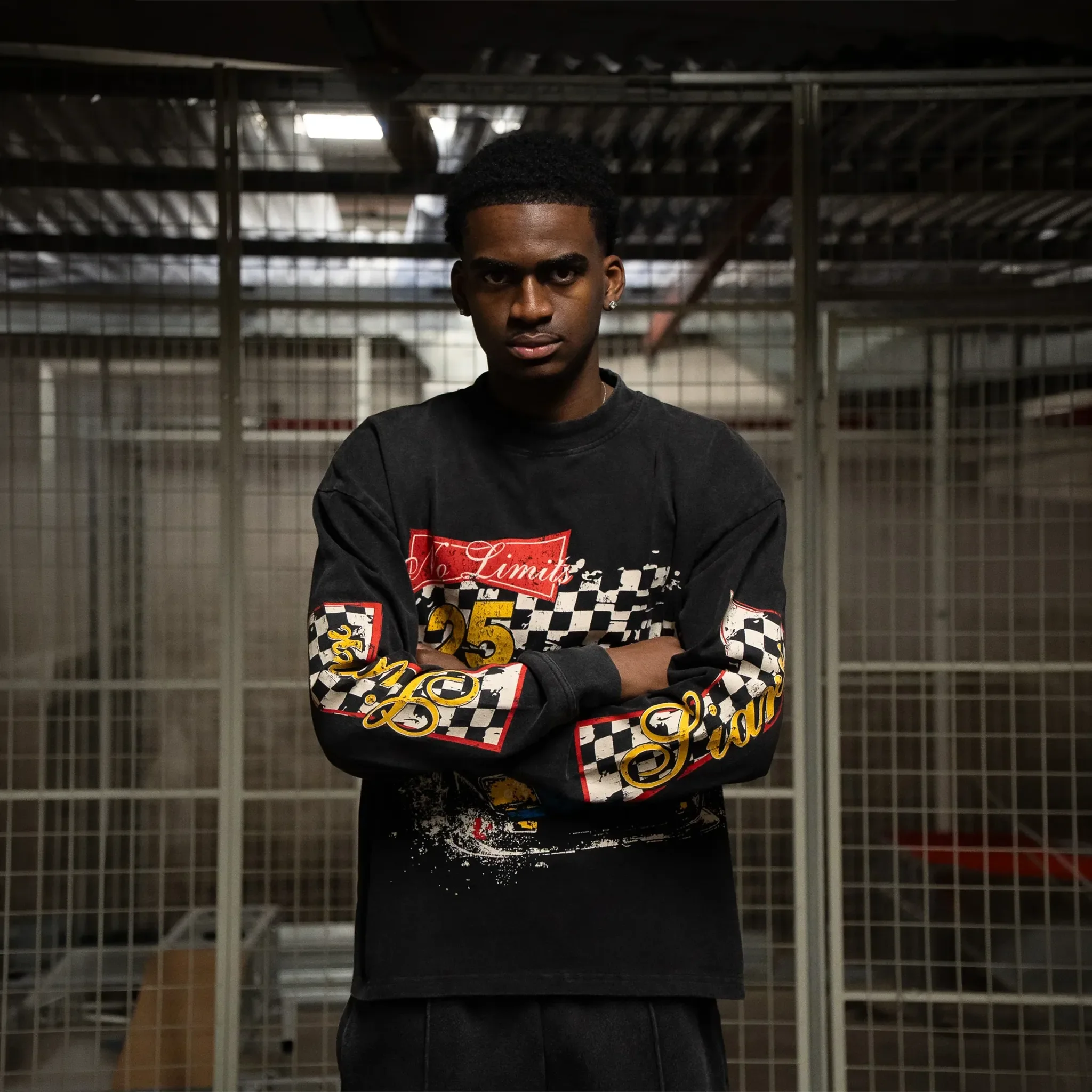 SIARR No Limits L/S Washed Black T-Shirt - view 6
