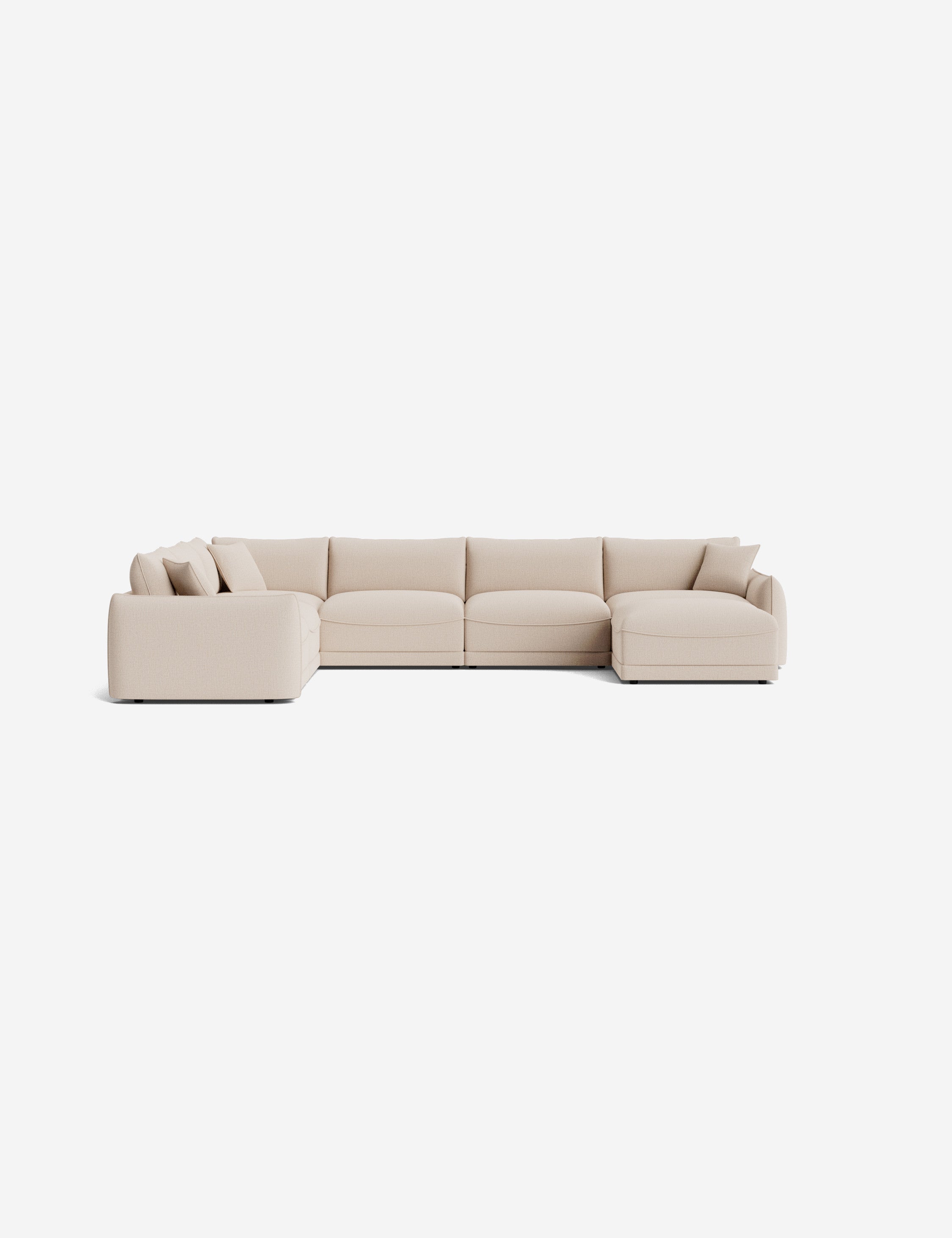 Lulu and Georgia Balmer Modular Corner Sectional Sofa With Ottoman - view 46