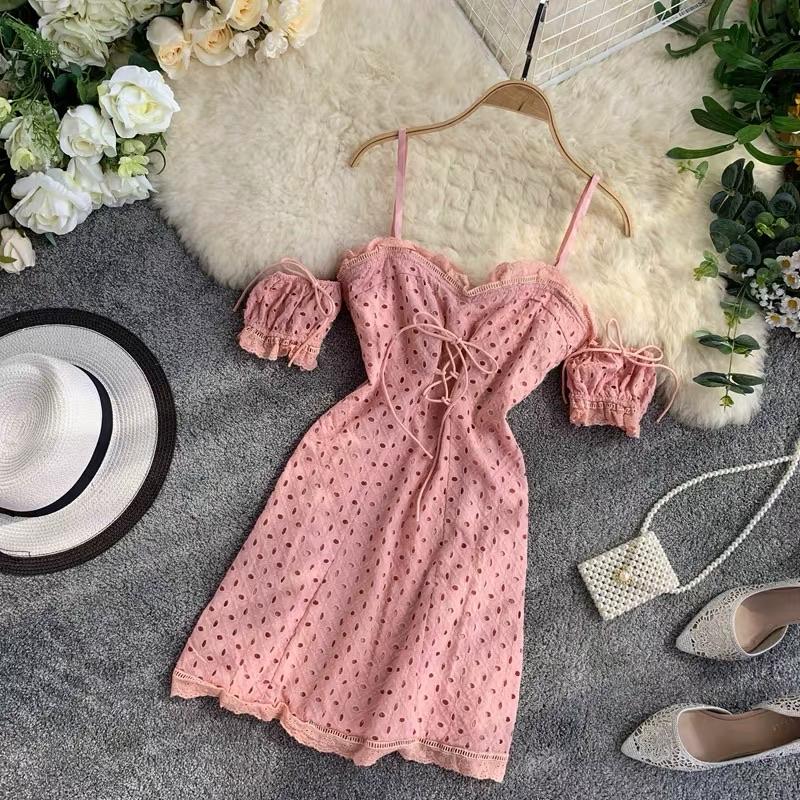 Alamode By Akanksha Onelone Eyelet Dress - view 2