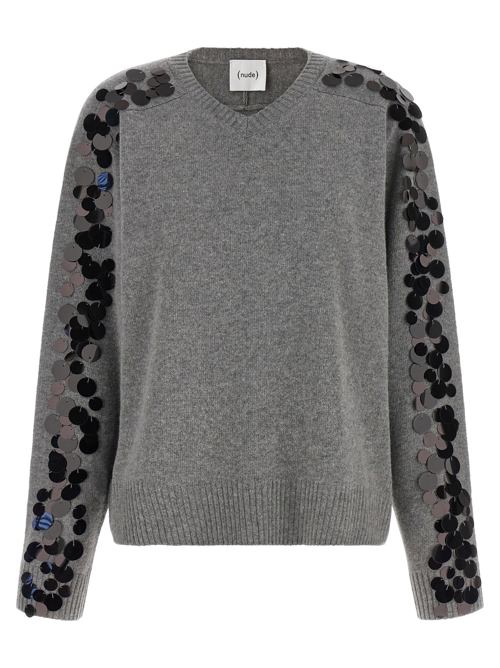 Nude Sequin Sweater – 80% wool, 20% polyamide