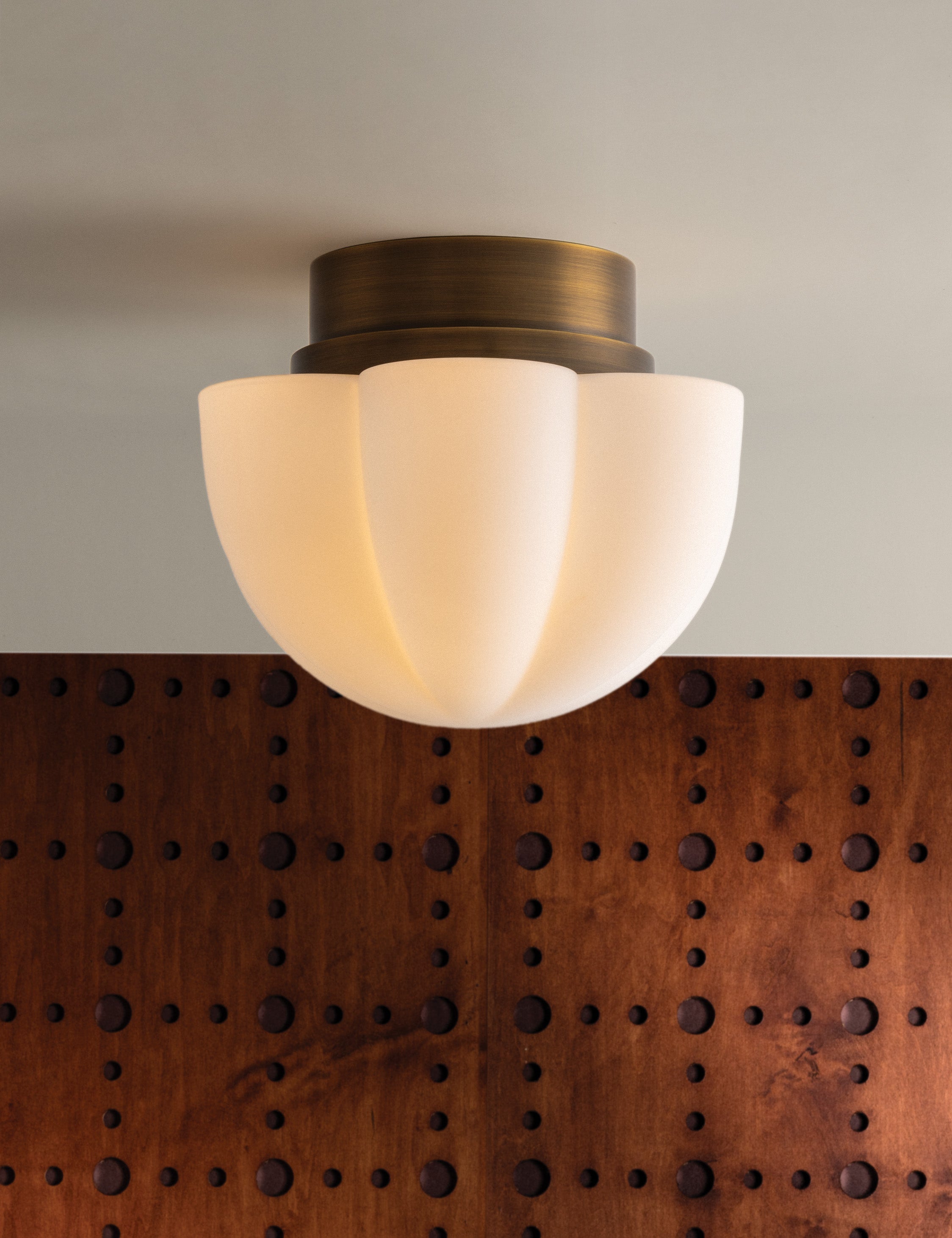 Lulu and Georgia Lupino Flush Mount Light – Burnished Brass - view 3
