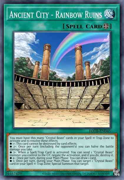 Yu-Gi-Oh! Ancient City - Rainbow Ruins - LCGX-EN168 - Common - 1st Edition