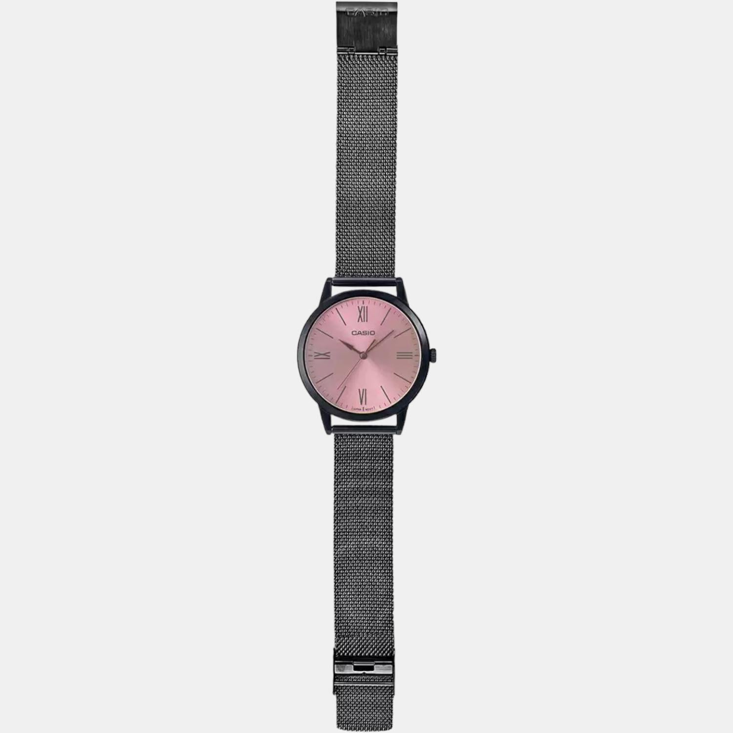 Casio Enticer Men Quartz Pink Dial Analog Stainless Steel Watch A2005 - view 6
