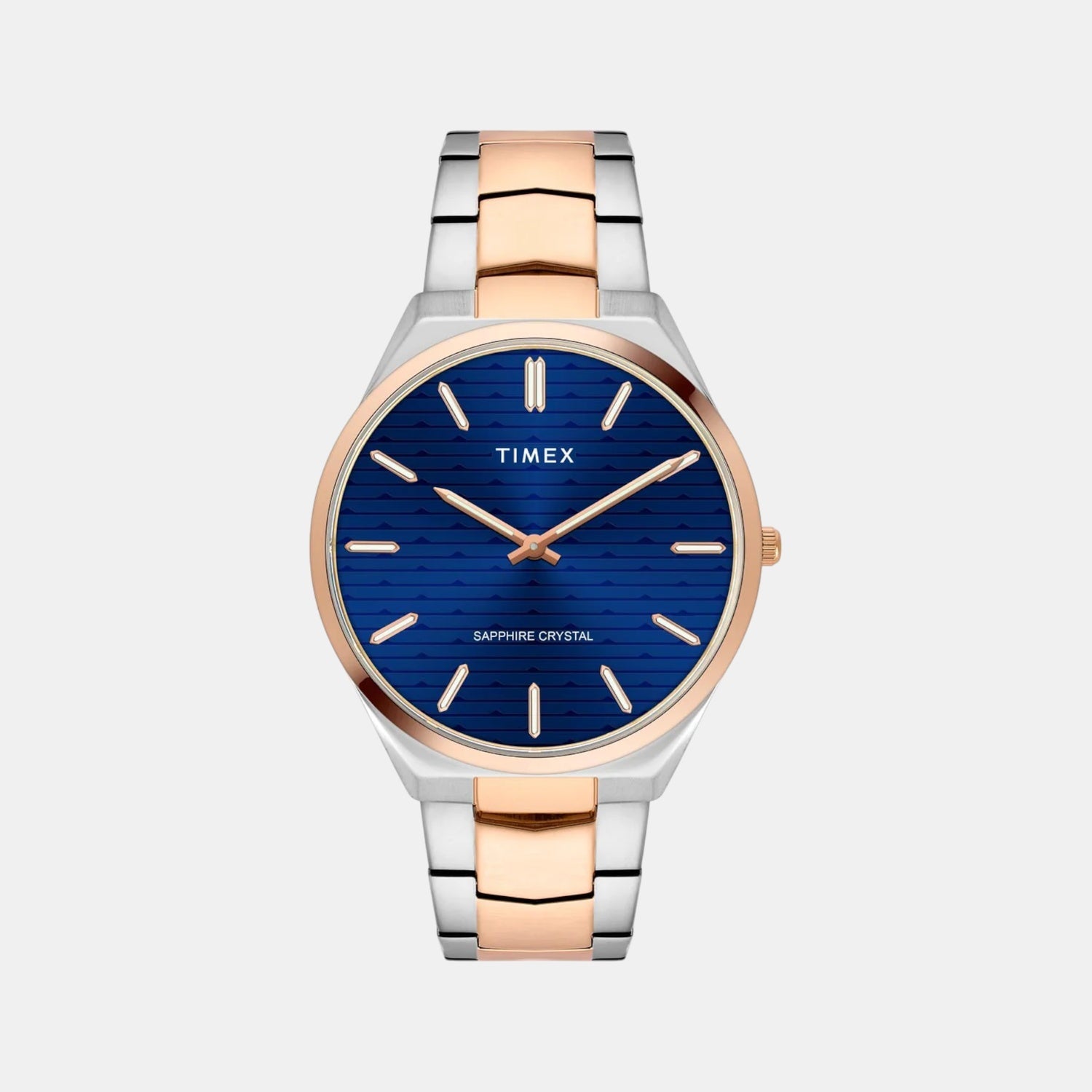 Timex Fashion Men Quartz Blue Dial Analog Stainless Steel Watch TWEG25802