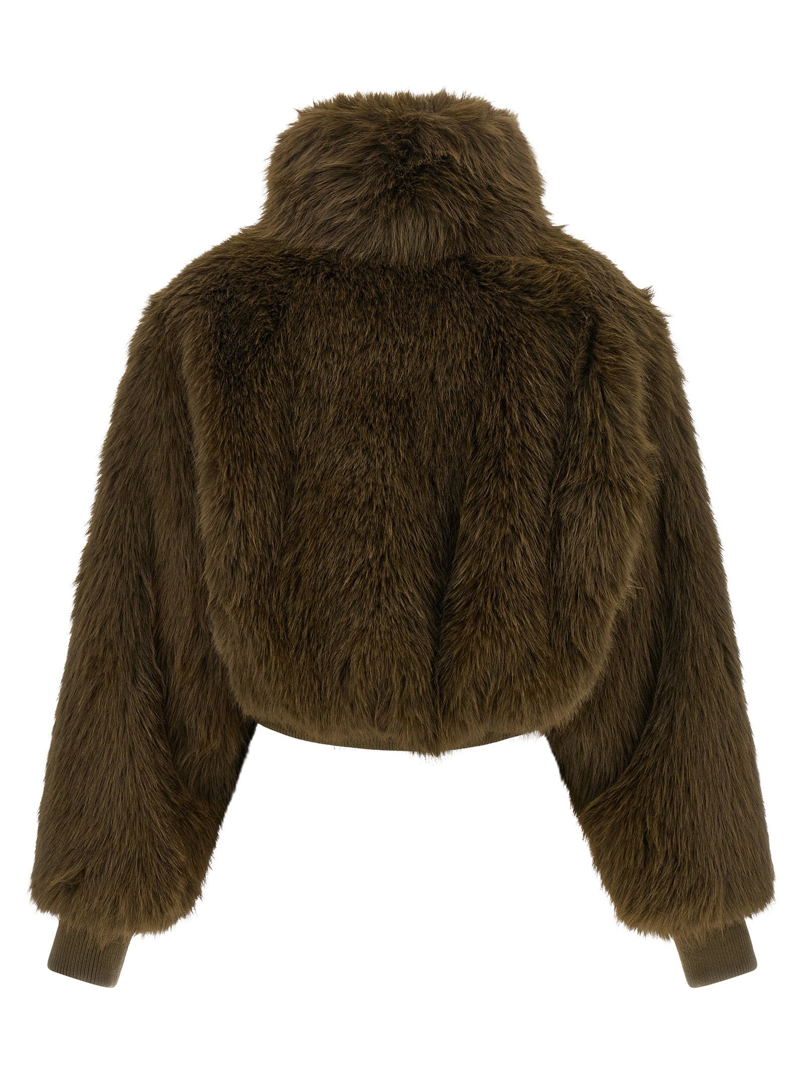 Pinko Bomber Jacket With Fur Inserts – 100% polyester - view 2