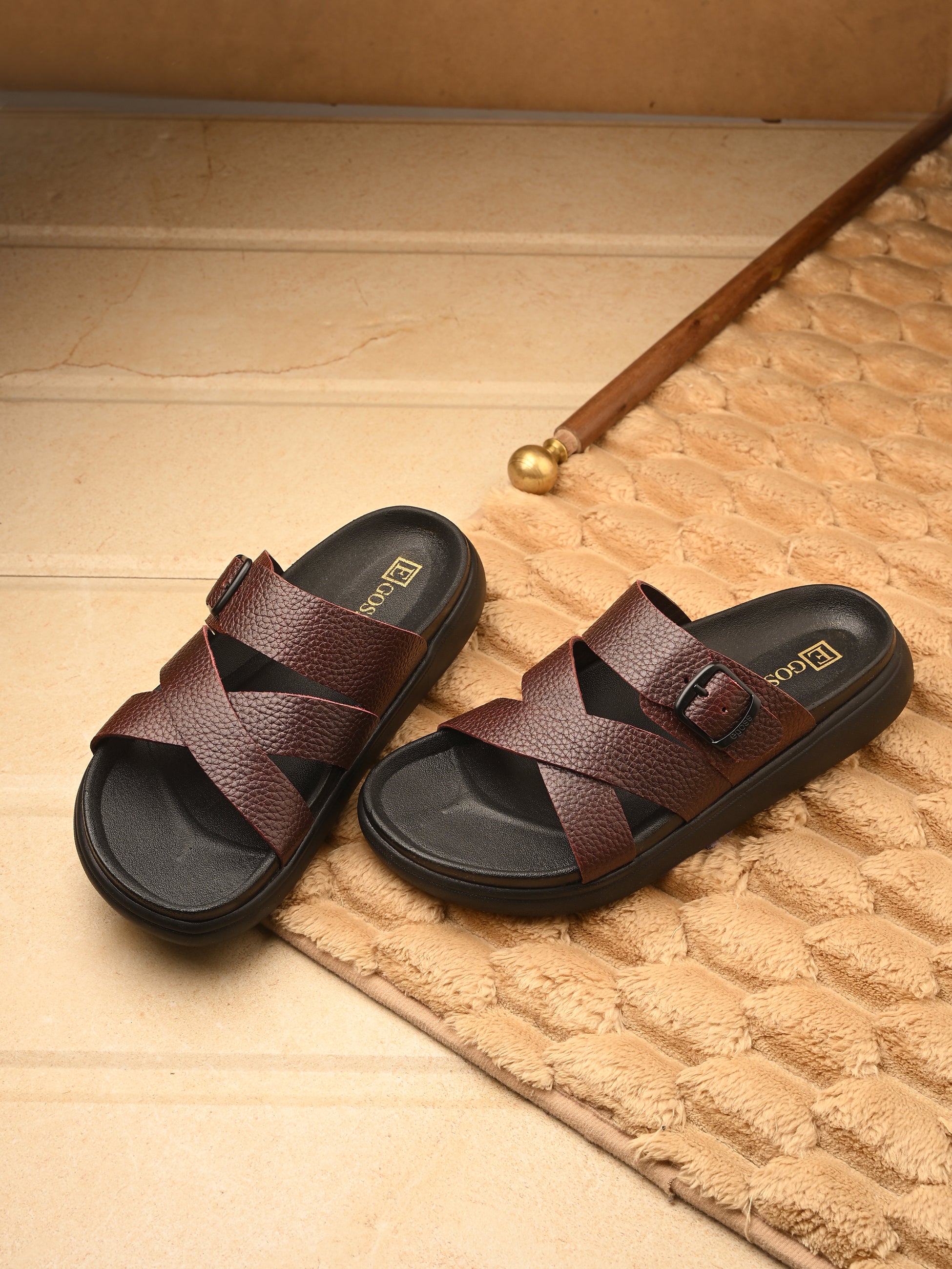 Egoss Shoes Comet Leather Slippers by Aspeerio - view 23