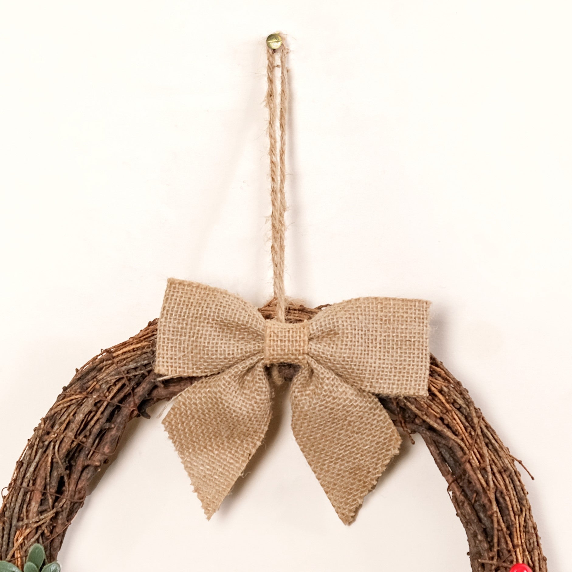 Nestasia Berry Bow Ecofriendly Decorative Festive Wreath - view 6