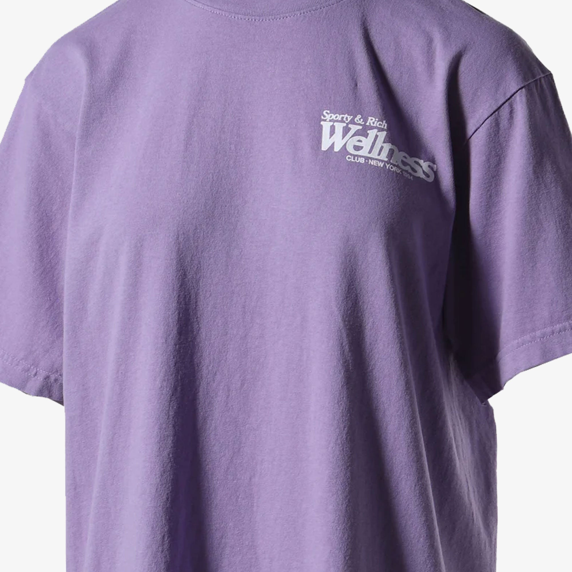 Sporty & Rich | Wellness Ny T-shirt { Violet/white - view 3