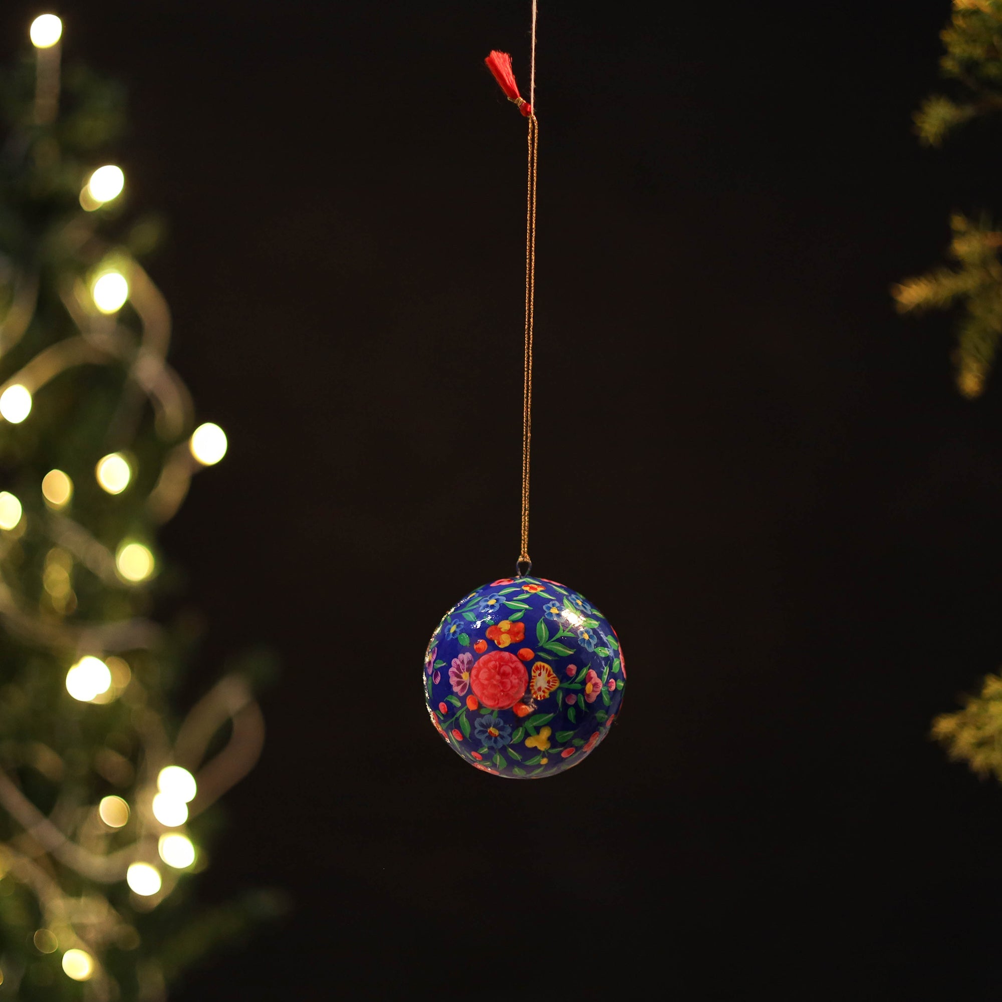 CRAFTVERA Ball - Kashmir Handpainted Christmas Ornament 05 - view 2