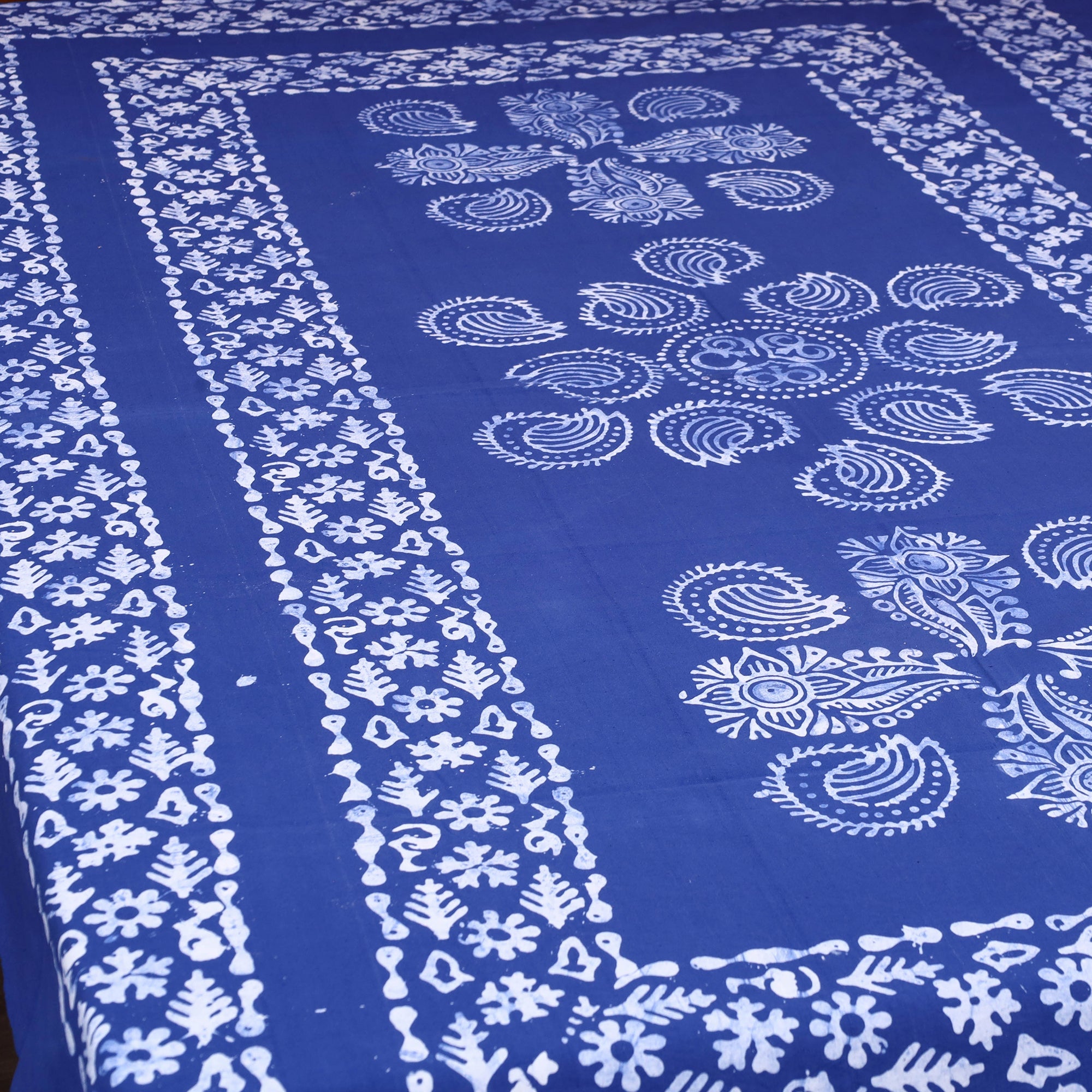 BATIK BY MD. SHARIFF Blue - Cotton Hand Batik Print Single Bedsheet (91 x 57 ) 37 - view 2