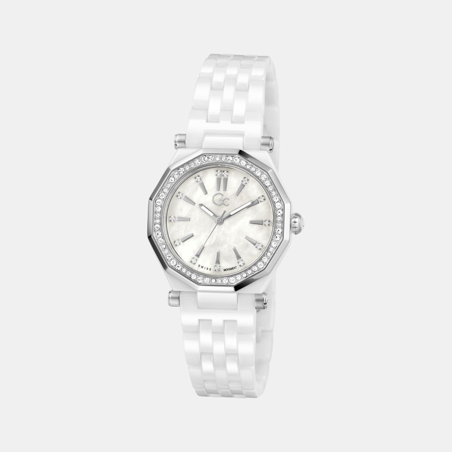 Gc Gleam Women Quartz White Dial Multi-Function Ceramic Watch Z59003L1 - view 2