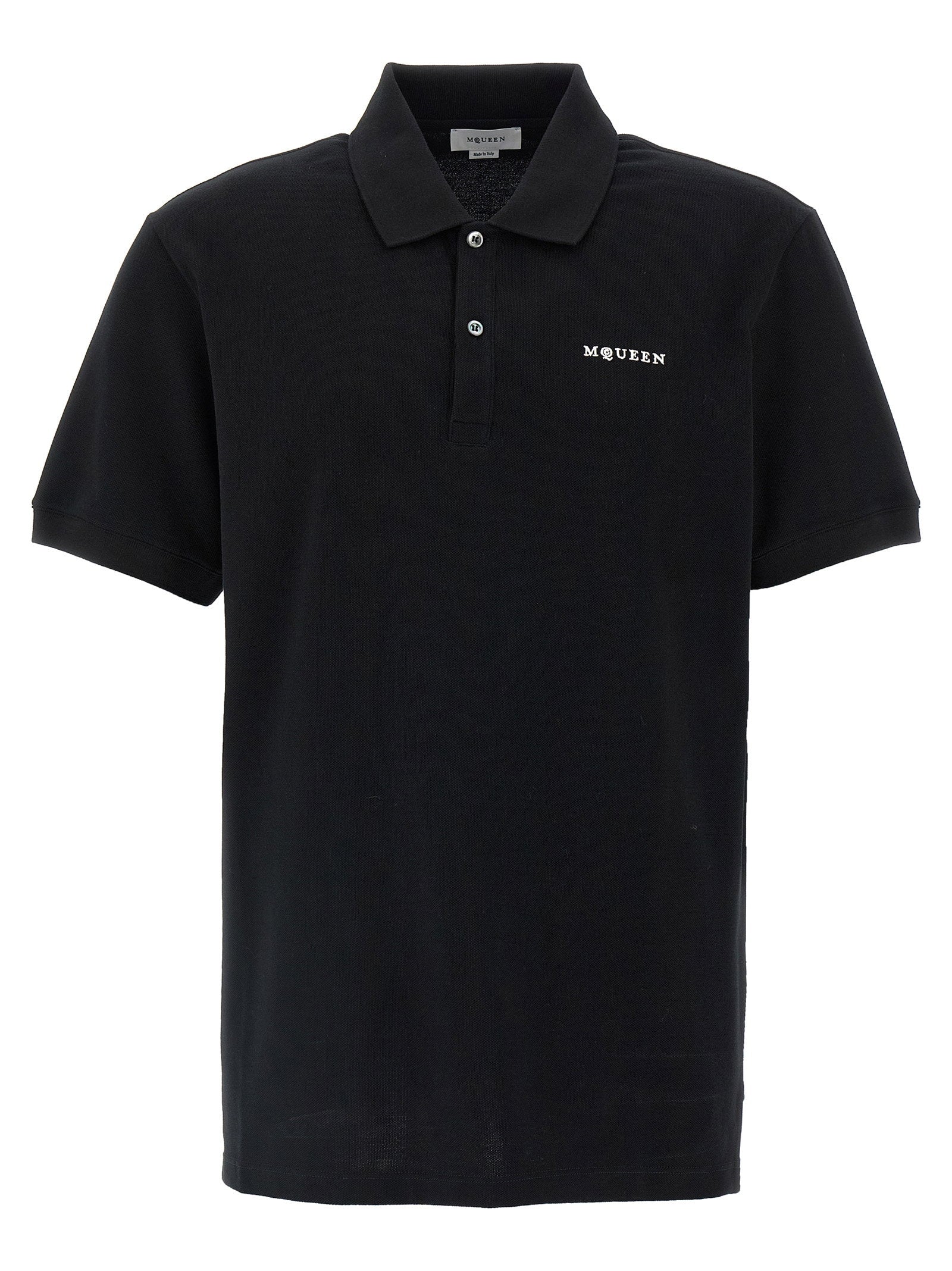 Alexander McQueen Logo Embroidery Polo Shirt – 100% cotton