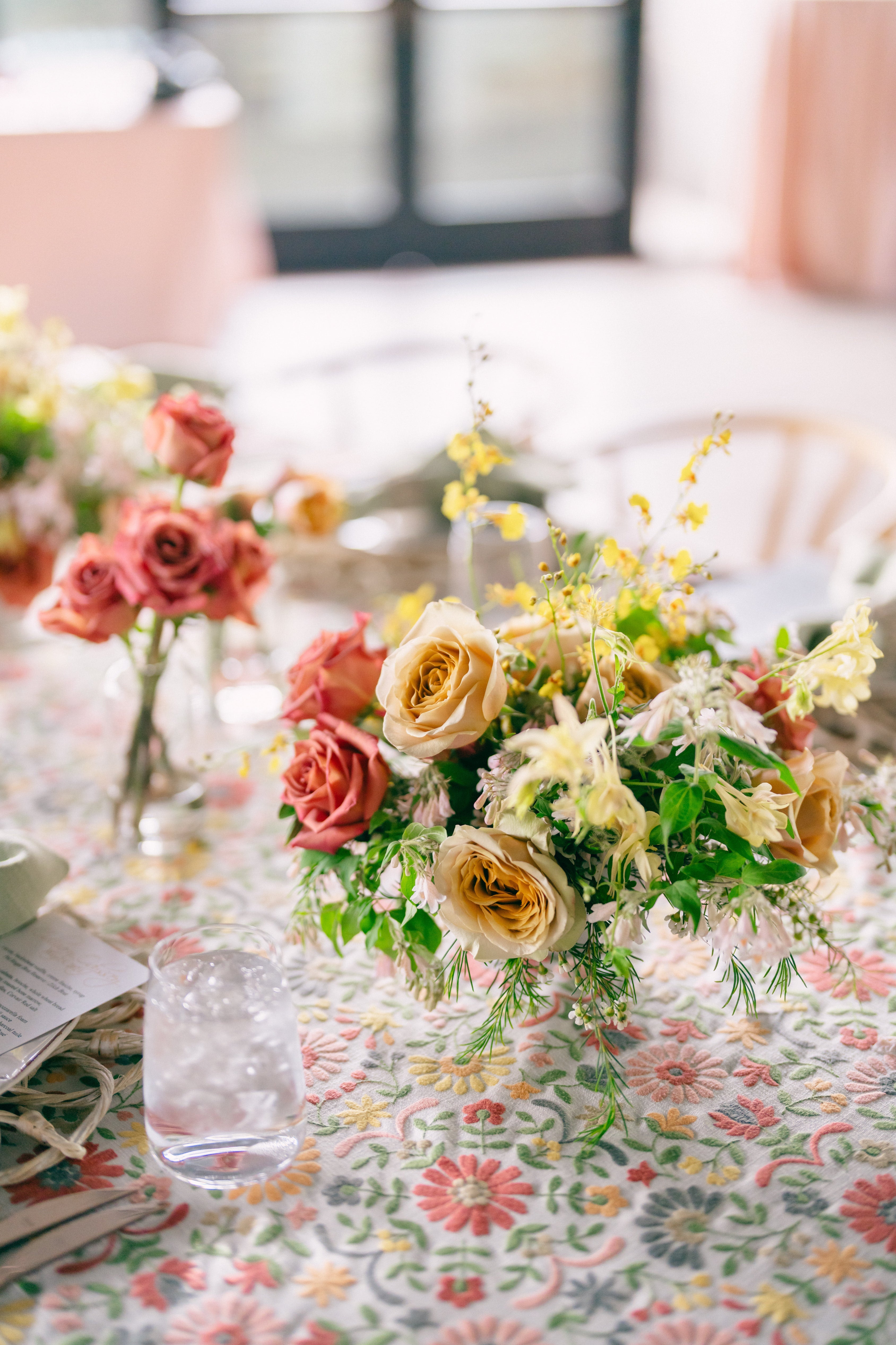 fiftyflowers.com Springtime Honey and Rosey Rooftop Wedding - view 5