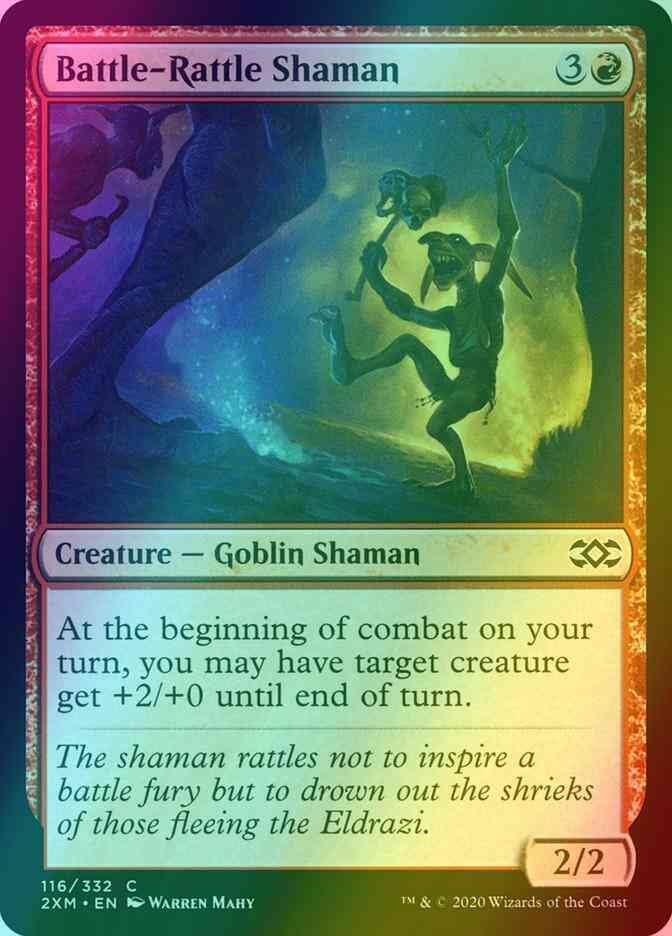 Battle-rattle shaman 116 – Magic Battle-Rattle Shaman [116] [Double Masters] [Foil]