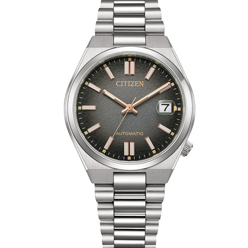 Citizen Mechanical Tsuyosa Black & Grey Dial Men 37mm NJ0200-50E