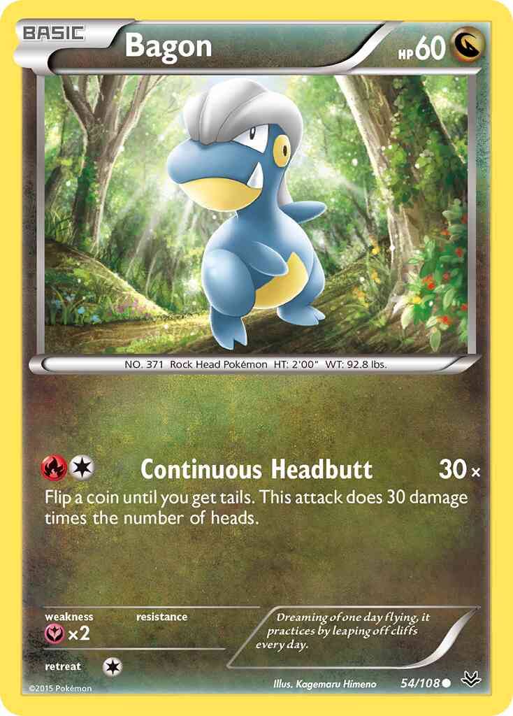 Common xy6-54 non-holo – Pokémon Bagon - 54/108 - Common [xy6-54] [Non-Holo]