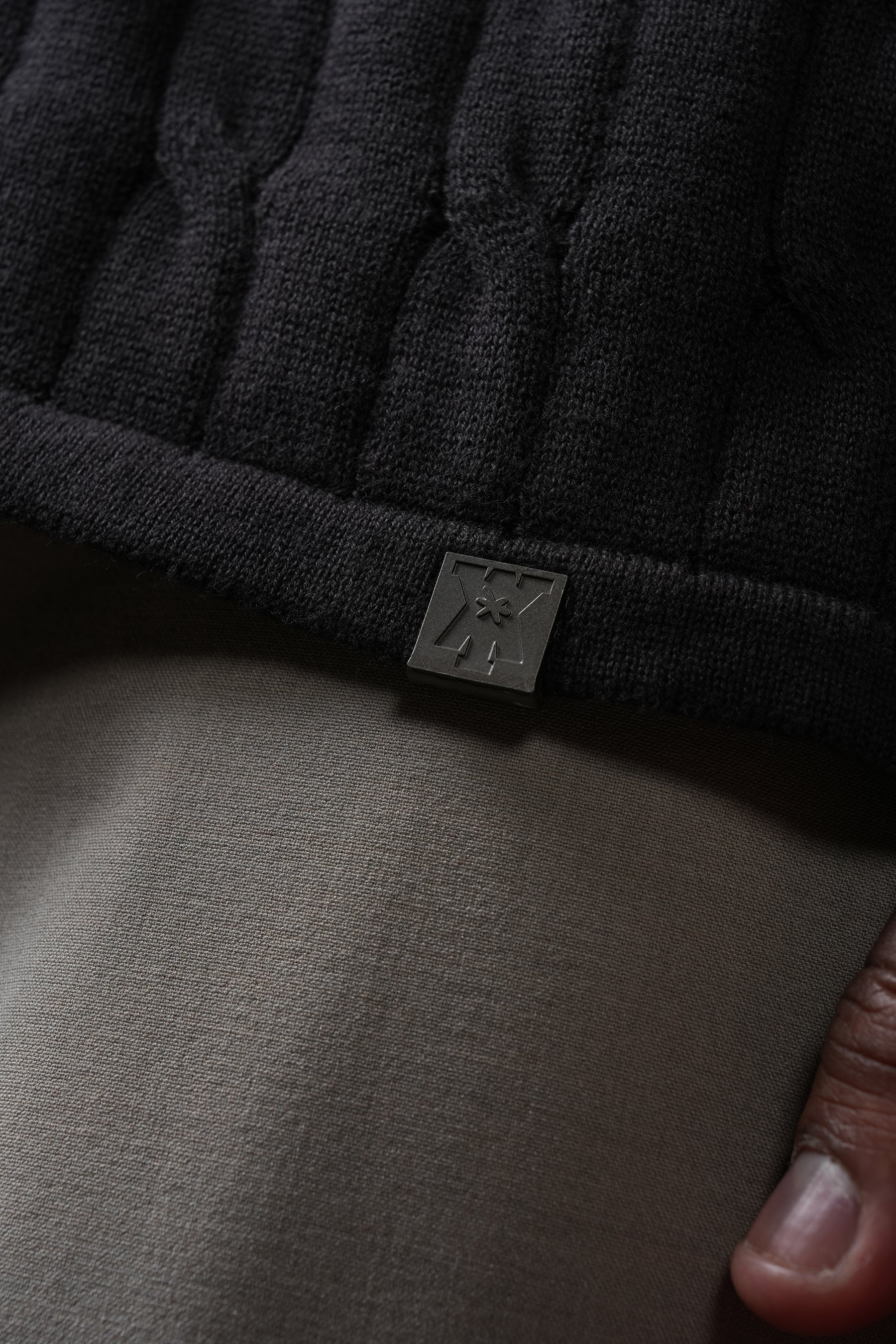 Y*all Pristine Cable Knit Polo - Shadow - view 5
