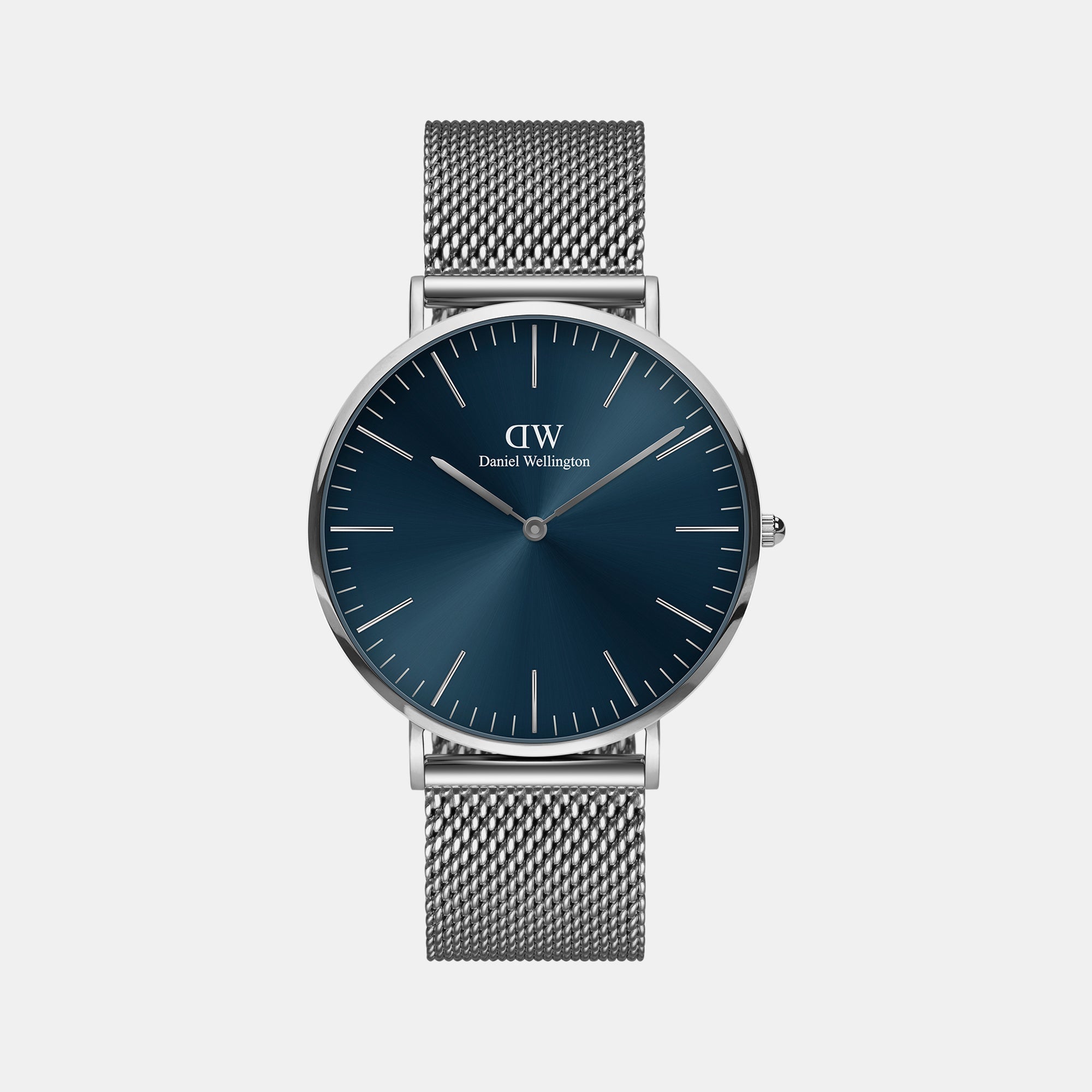 Daniel Wellington Classic Men Quartz Blue Dial Analog Stainless Steel Watch DW00100628K