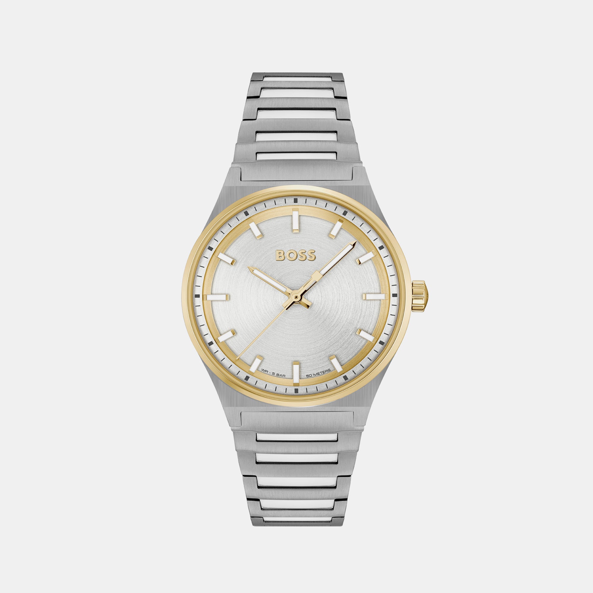 Boss Candor Women Quartz Silver Dial Analog Stainless Steel Watch 1502734