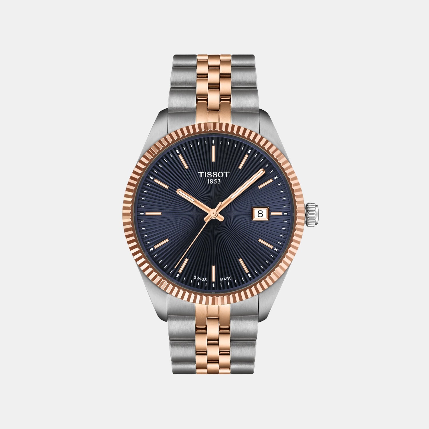Tissot Ballade Men Quartz Blue Dial Analog Stainless Steel Watch T1564102204100
