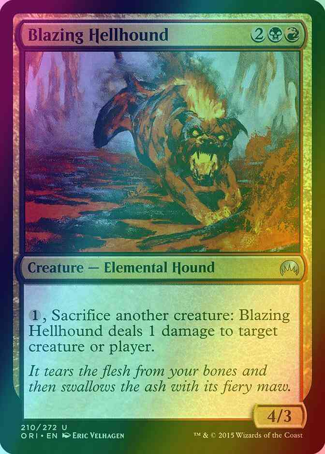 Hellhound 210 magic – Blazing Hellhound [210] [Magic Origins] [Foil]
